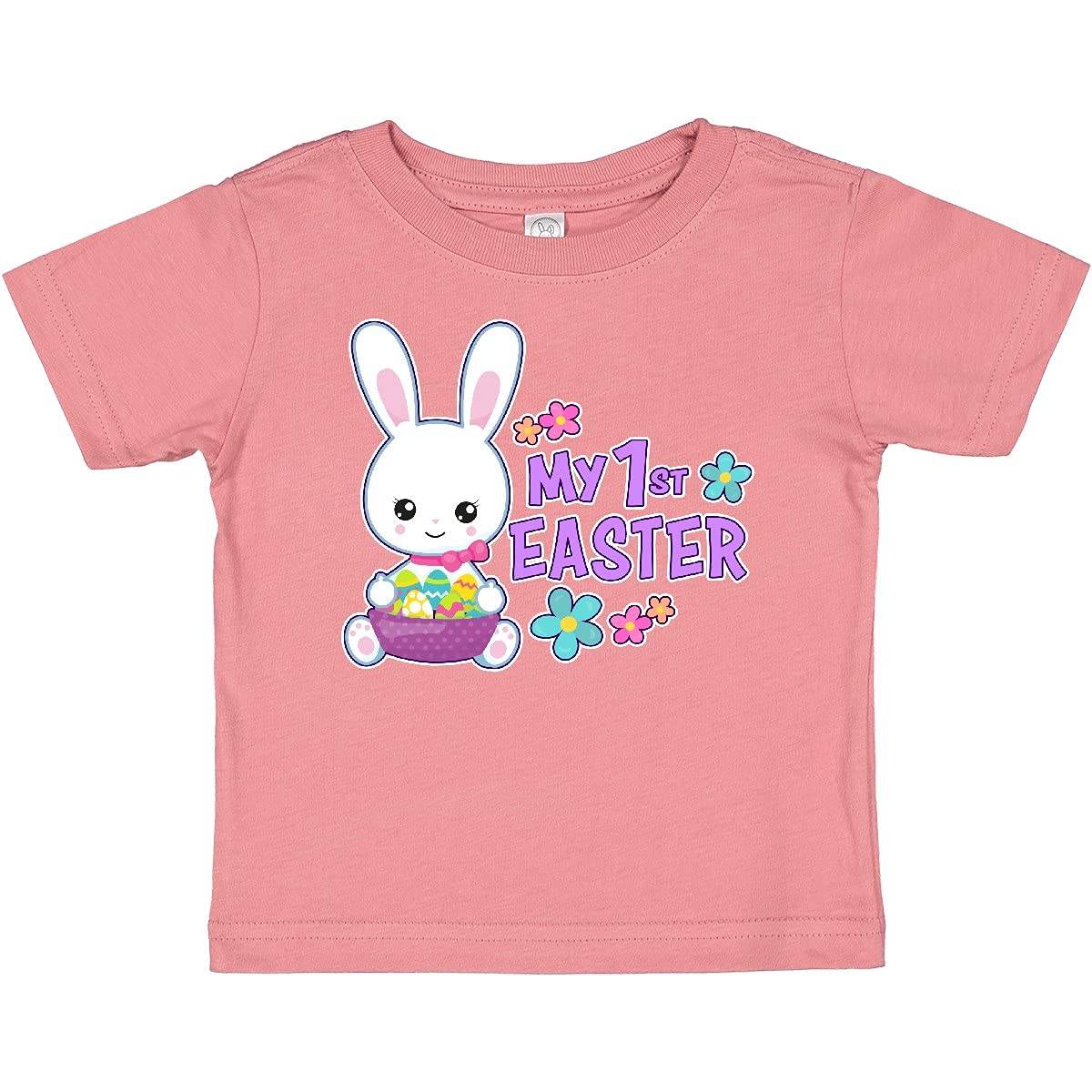 My 1st Easter with Bunny and Easter Basket Baby T-Shirt - Adorable Easter Outfit for Babies & Toddlers - Perfect for Easter Photos, Egg Hunts & Family Celebrations