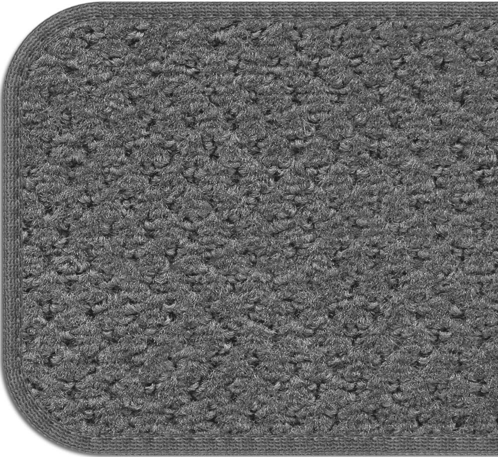 15-Pack Non-Slip Gray Carpet Stair Treads - 8