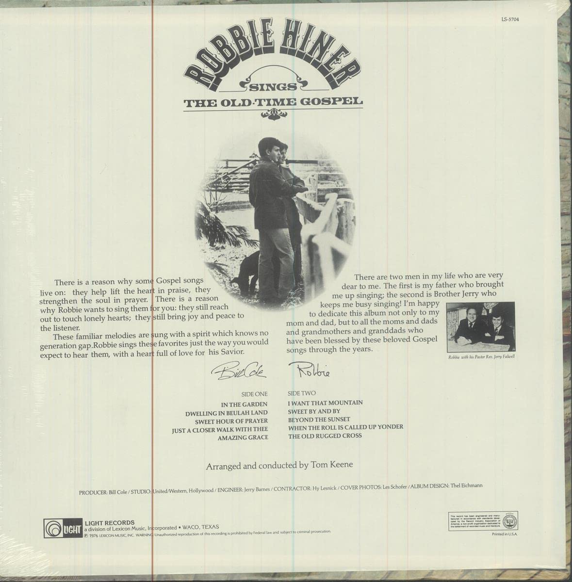 Robbie Hiner Sings The Old Time Gospel - Traditional Southern Gospel Music for Worship, Church Services & Spiritual Uplifting