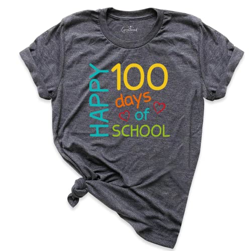 100 Days of School T-Shirt - Fun Teacher & Kindergarten Tee for School Party, Back to School & 100th Day Celebration - Perfect Gift for Educators & Students