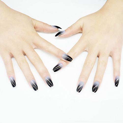 YIMART 500pcs Clear Coffin Fake Nails - Ballerina Acrylic Full Cover Artificial Nail Tips for Salon & DIY Manicure - Long Lasting Ballet Shape False Nails for Party, Wedding & Special Occasions