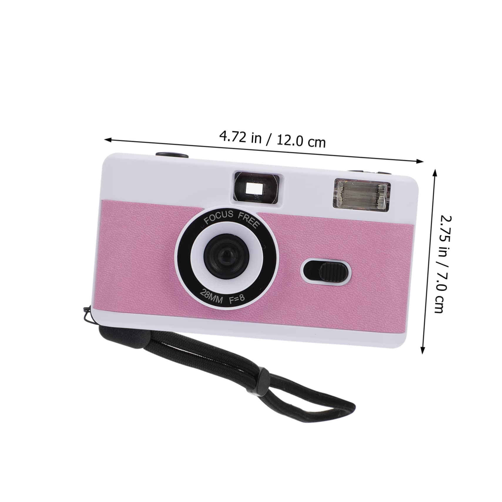 DOITOOL 8 Pack Retro Film Cameras - Mini Vintage Travel Camera with Built-in Flash, Reusable Plastic Camera for Photography Enthusiasts (Macaron White) - Perfect for Travel, Parties, and Vintage Photography Projects