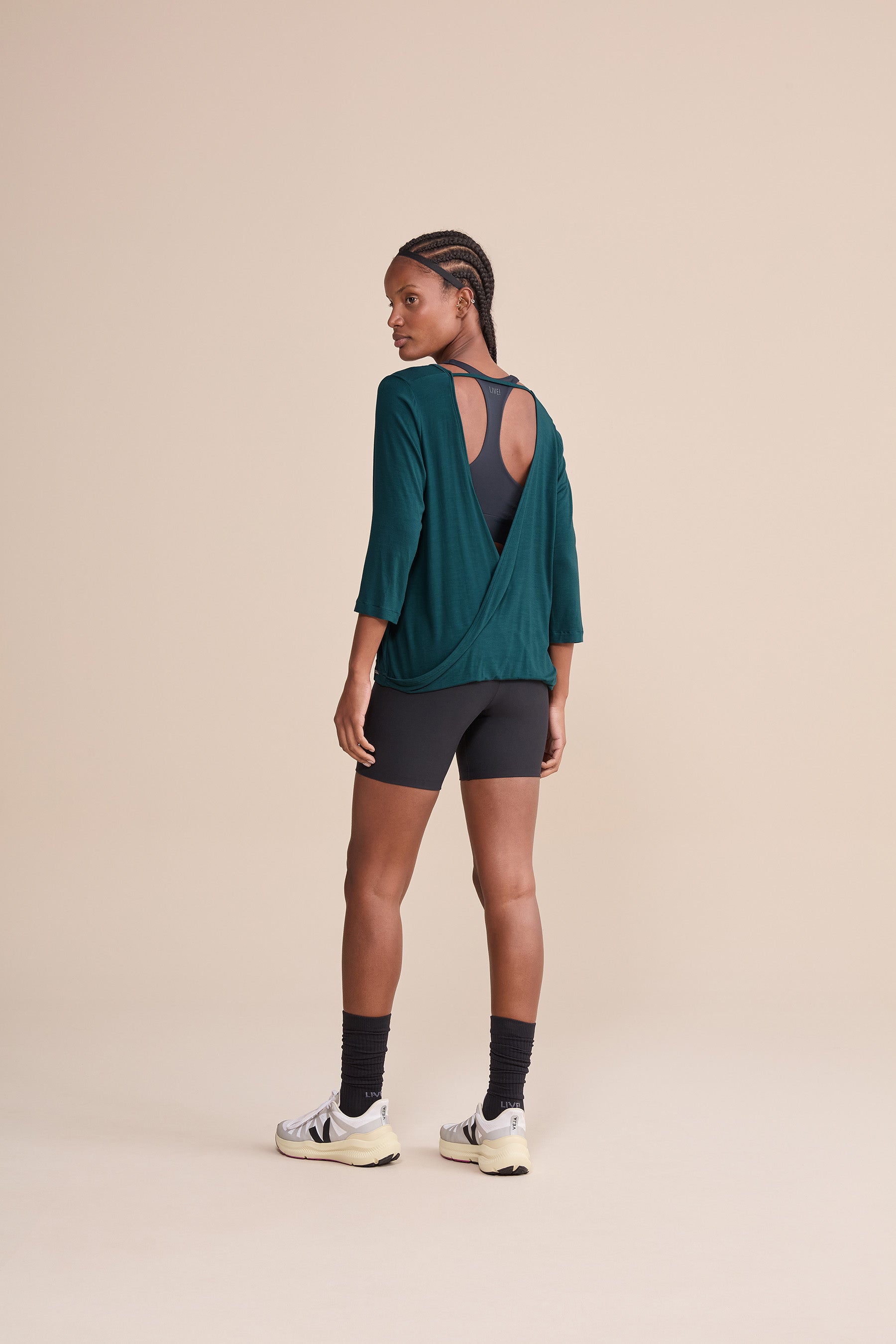 Stylish Long Sleeve Cross Back Viscose Blouse for Women | Comfortable & Breathable | Perfect for Office, Date Night & Fall Layering