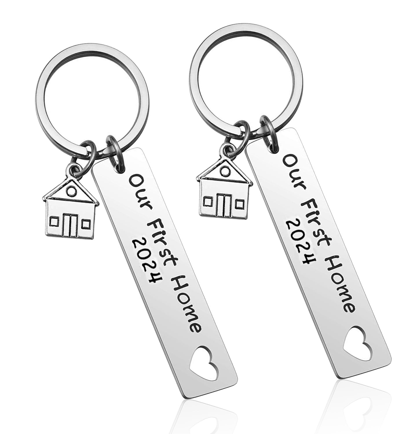 FurRain Our First Home Keychain - New House Keychain Gift for Housewarming, New Homeowner, Moving In - Durable & Stylish Keyring for 2024 - Perfect for New Home Celebration, Gift Giving, and Daily Use