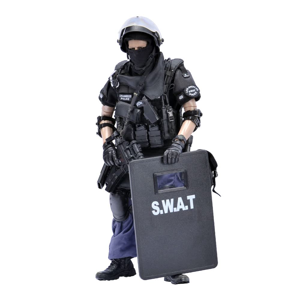 12 Inch SWAT Soldier Action Figure Set with Accessories - Military Collectible Toy for Boys & Adults - Perfect for Display, Gifting, and Role-Playing Scenes