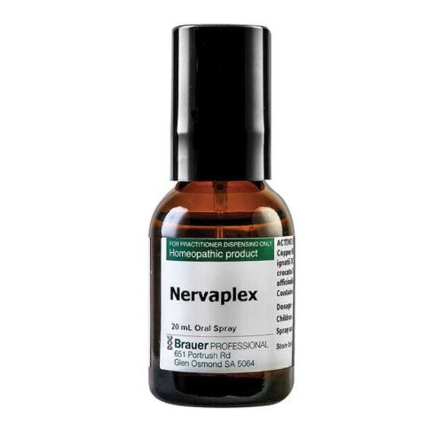 Brauer Professional Nervaplex Oral Spray - Fast-Acting Stress & Nervous System Support Supplement - Perfect for Work, Travel & Daily Stress Relief