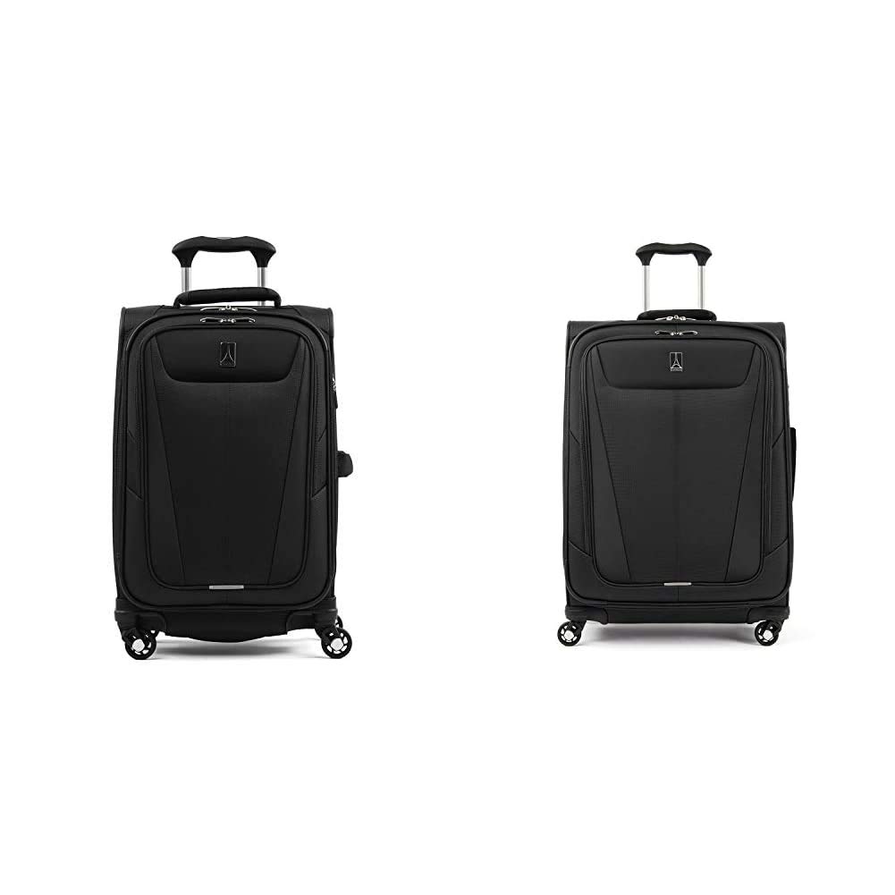 Travelpro Maxlite 5 Expandable Softside Spinner Wheel Luggage Set - 2-Piece (21/21) Black | Lightweight Carry-On Suitcase for Business Travel & Vacation | Airplane Approved Luggage for Men & Women