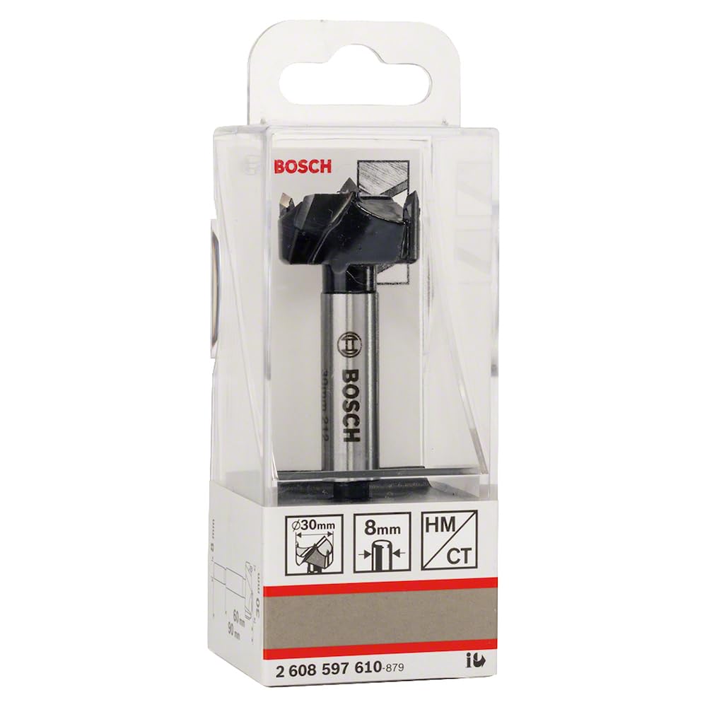 Bosch 2608597610 30mm Forstner Drill Bit - Premium Woodworking Tool for Cabinets, Furniture & DIY Projects