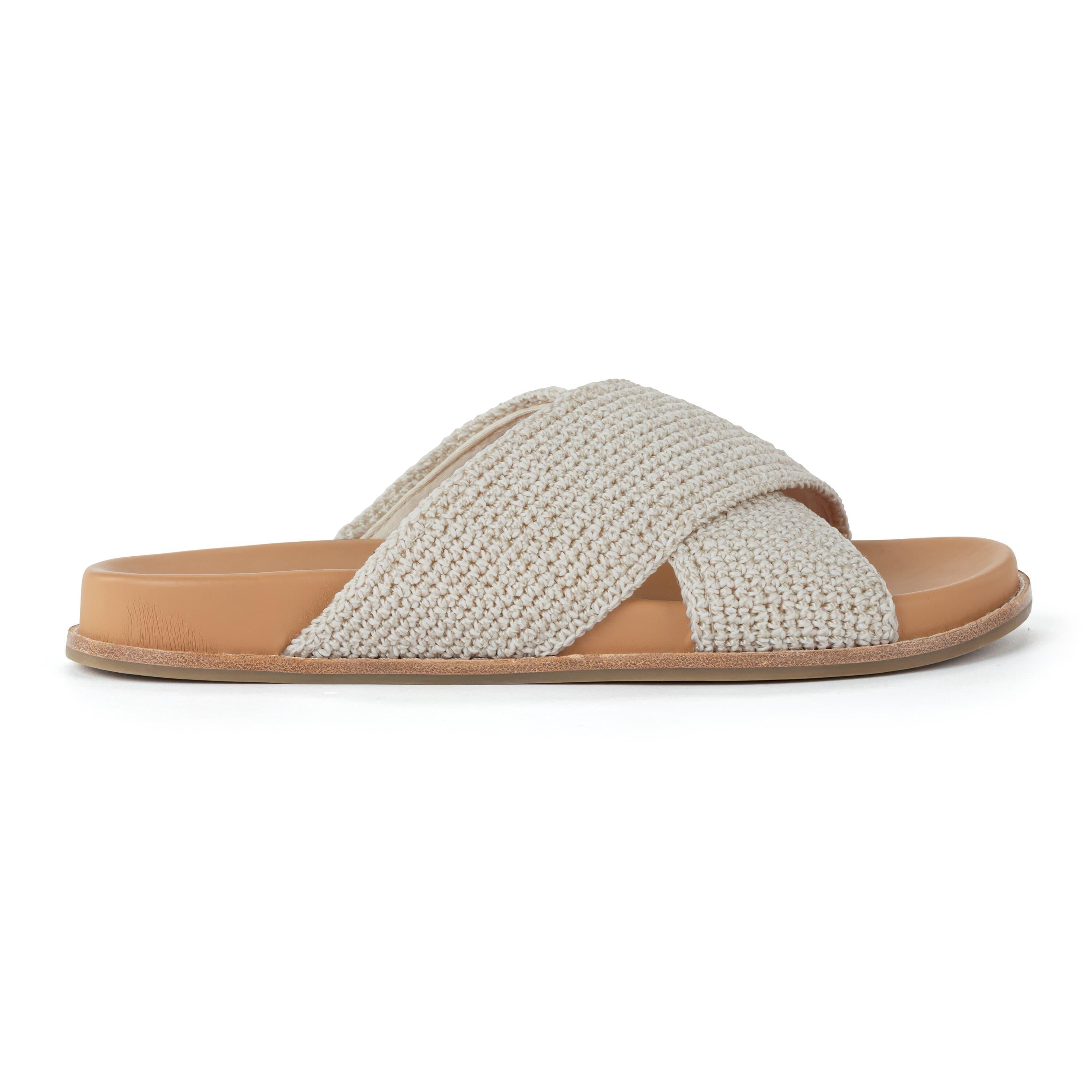 Hand Crochet Penelope Sandal - Natural Cotton Women's Summer Sandals for Beach, Vacation & Boho Style Outfits