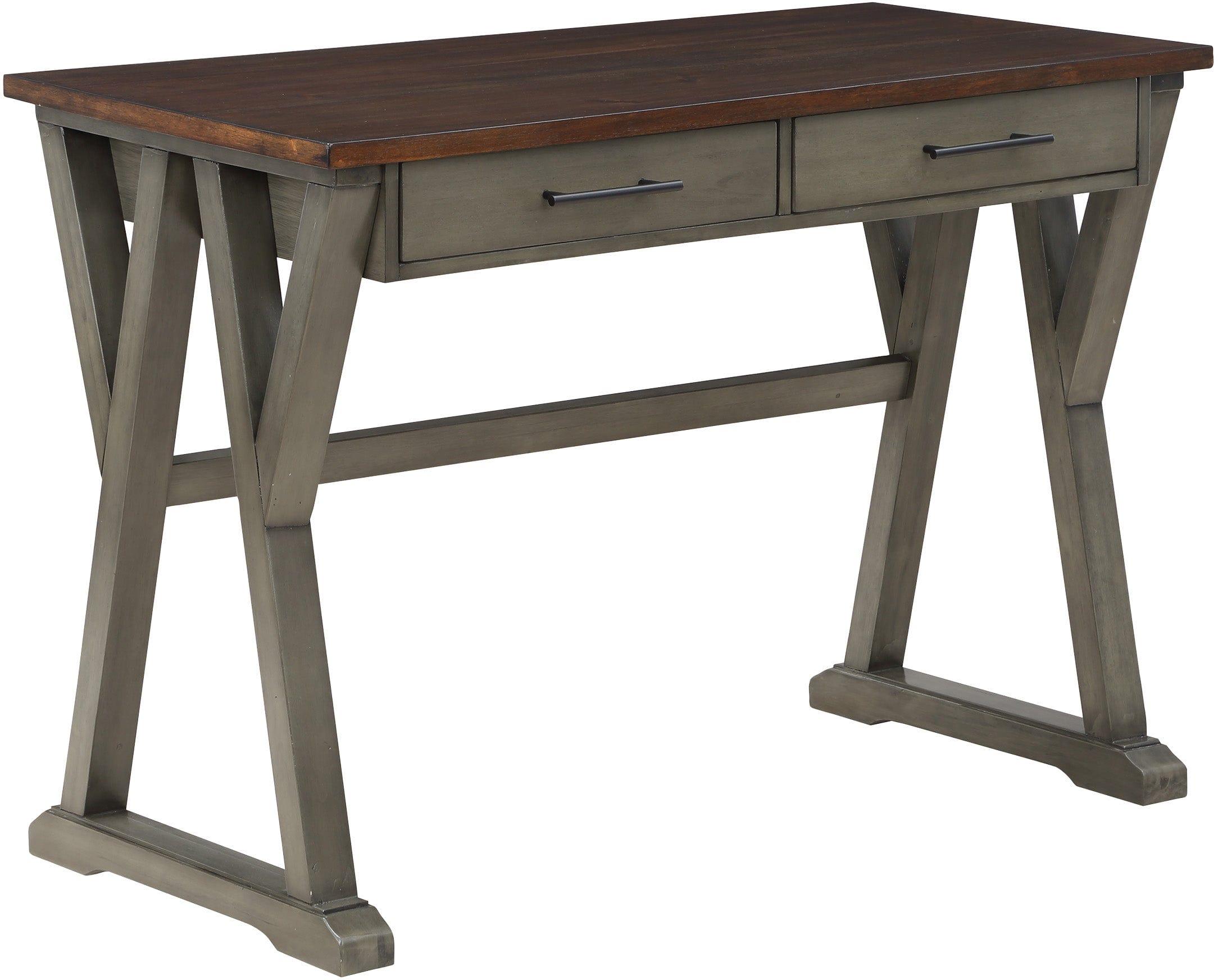 Office Star Jericho Rustic Writing Desk [JR4221] - Solid Wood Home Office Desk with Drawer, Perfect for Small Spaces, Remote Work & Study