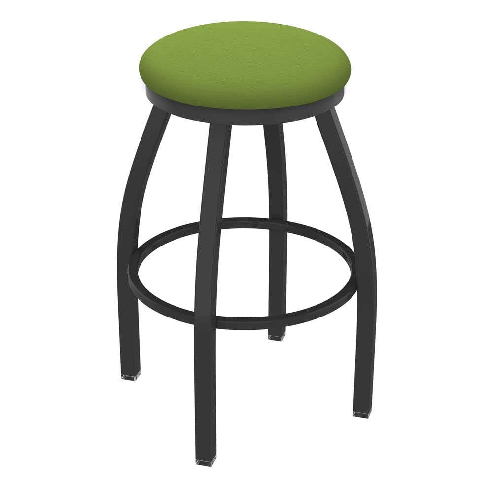 Holland Bar Stool Co. XL 802 Misha Swivel Bar Stool in Canter Kiwi Green - Modern Counter Height Stool for Kitchen Island, Breakfast Nook & Home Bar Decor