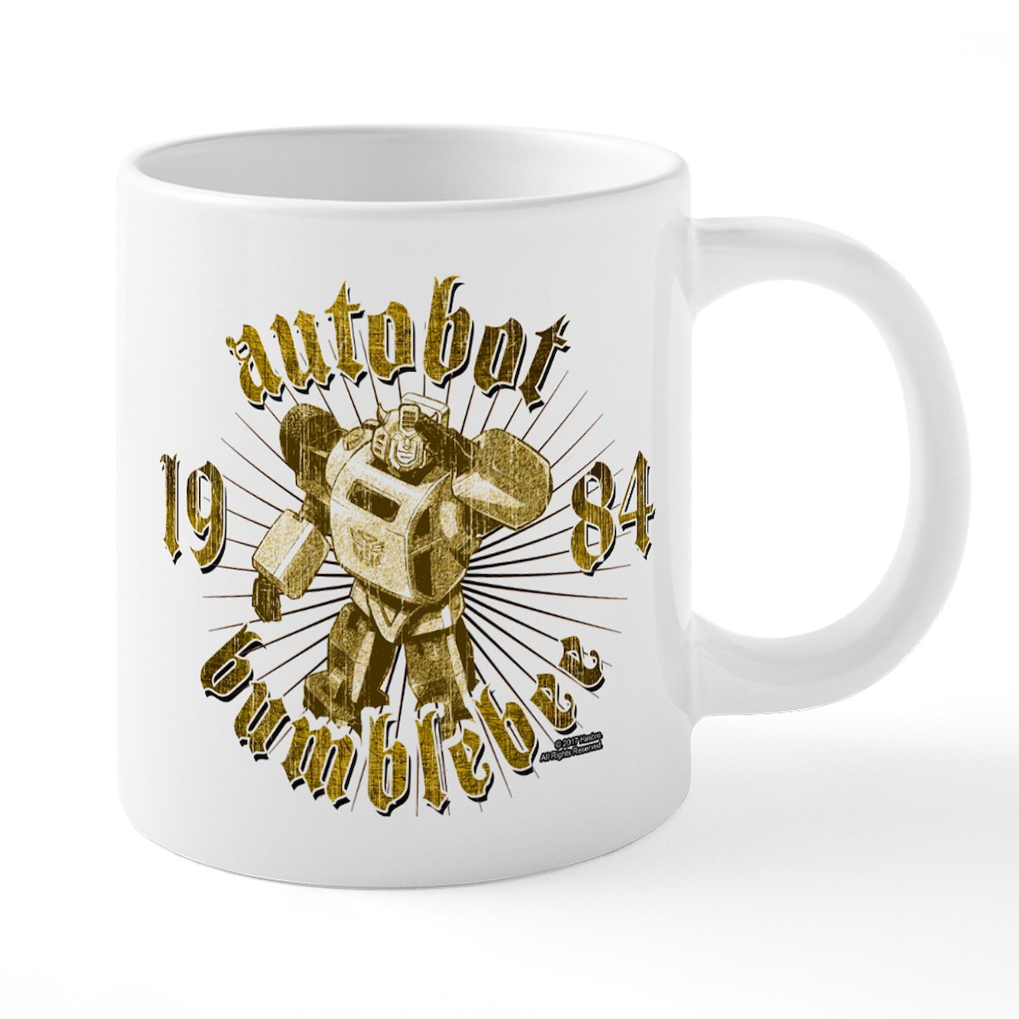 Bumblebee Autobot 20 oz Ceramic Coffee Mug - Transformers Themed Large Coffee Cup for Office, Home & Gifts | CafePress Mega Mug for Tea & Hot Beverages
