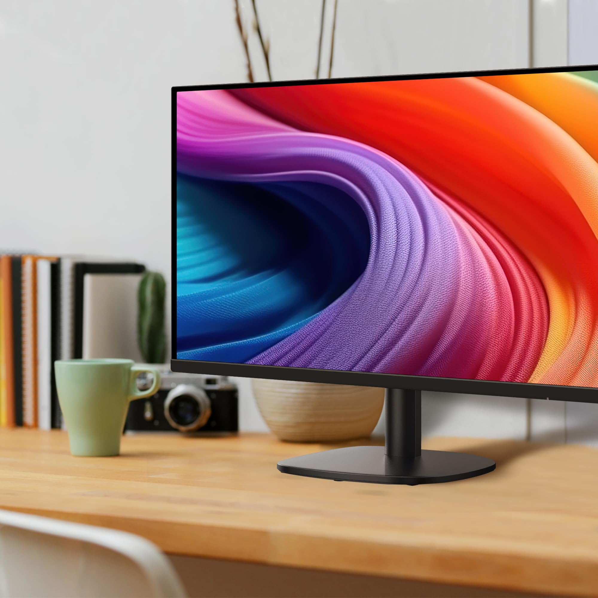 Amazon Basics 27-inch FHD 1080P Monitor with 100Hz Refresh Rate, VESA Mount Compatible, Built-in Speakers - Black | Perfect for Home Office, Gaming & Entertainment