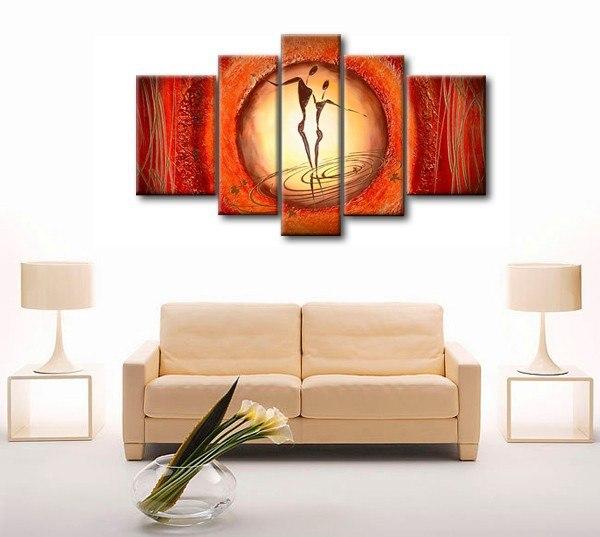 Extra Large Abstract Figure Wall Art - Modern Canvas Painting for Bedroom Decor | Buy Unique Art Online | Perfect for Living Room, Office & Home Staging