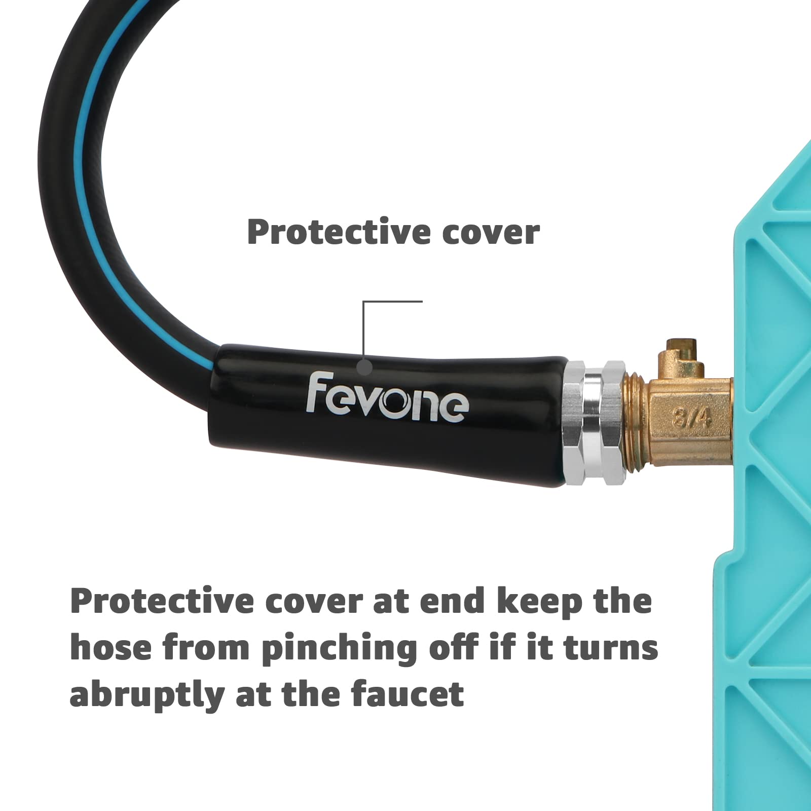 Fevone 3 ft Garden Hose - Kink Resistant, 600 PSI for Outdoor Watering