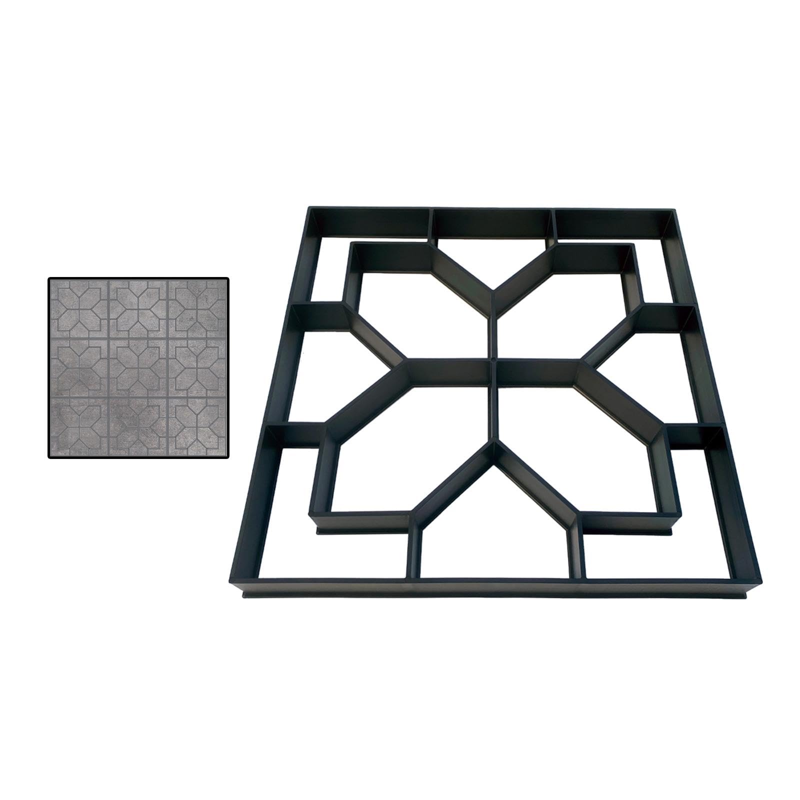MYCENSE Walk Path Maker Stepping Stone Paver - Concrete Molding Kit for Garden Pathways, Patios & Landscaping (Style B) | DIY Garden Walkway & Outdoor Decor Project