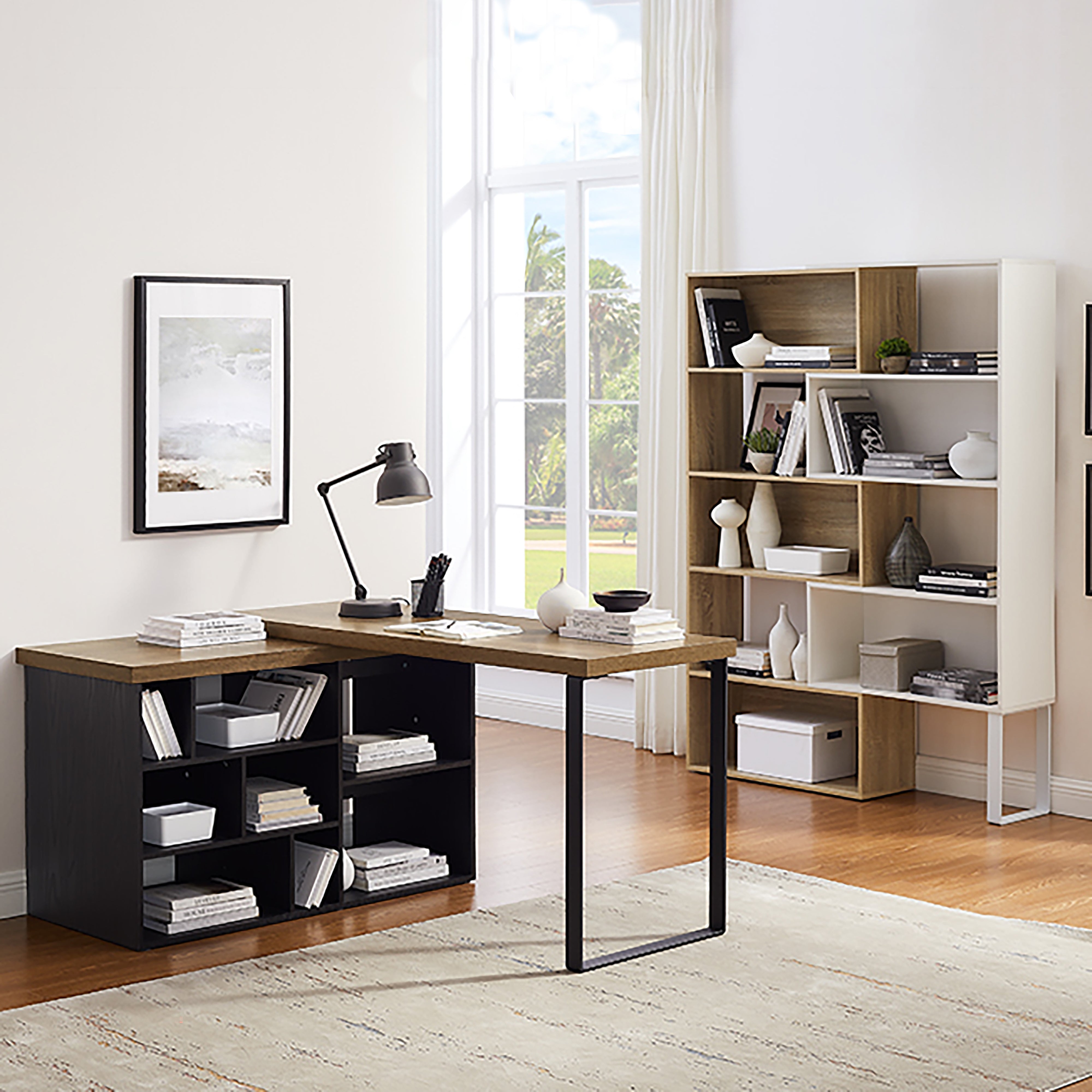 Criterion Aspire Adjustable Standing Desk 150cm - Dark Oak Black Finish for Home Office & Workspace Ergonomics