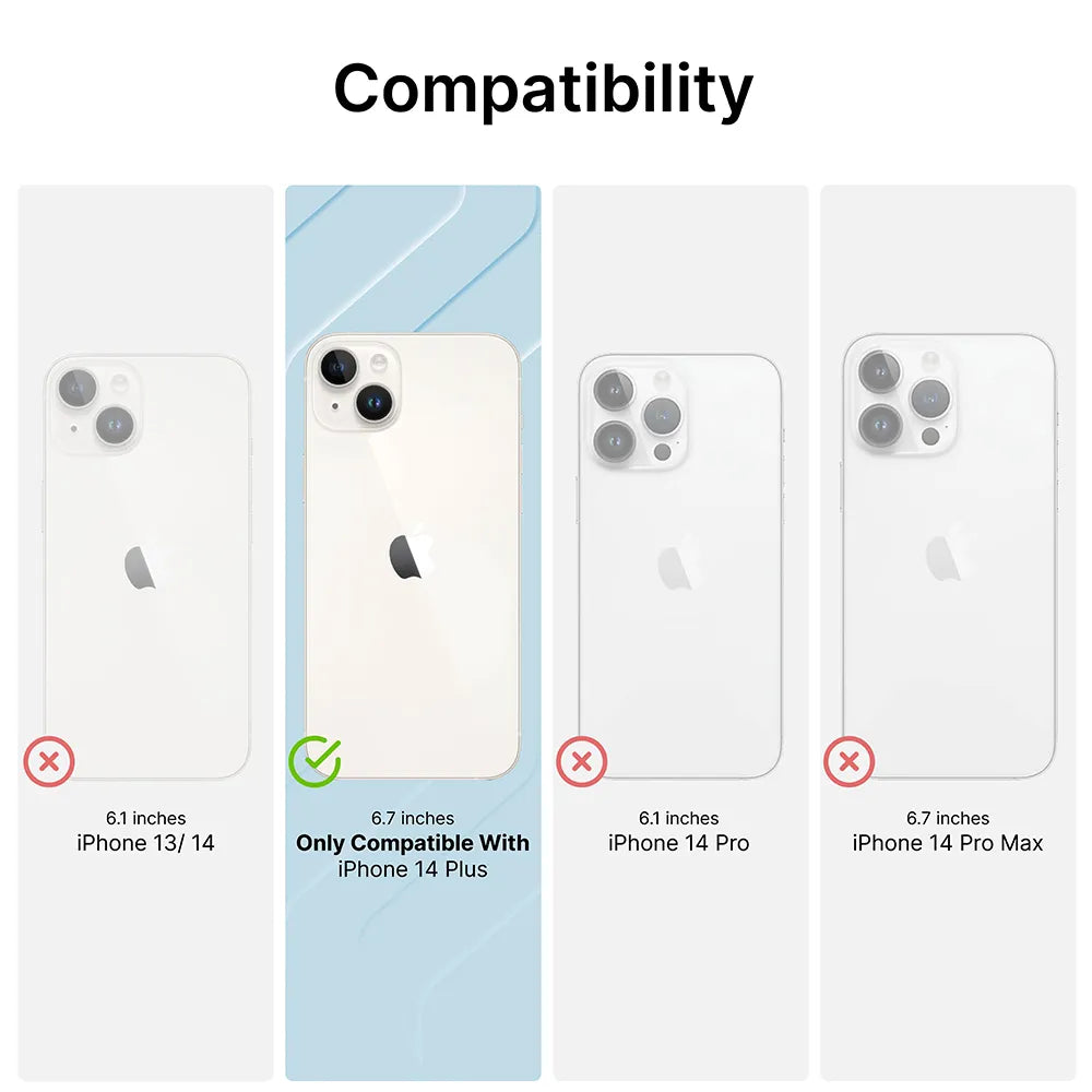 iPhone 14 Plus Protective Case - Shockproof & Slim Design with Premium Grip - Perfect for Everyday Use, Travel & Outdoor Activities