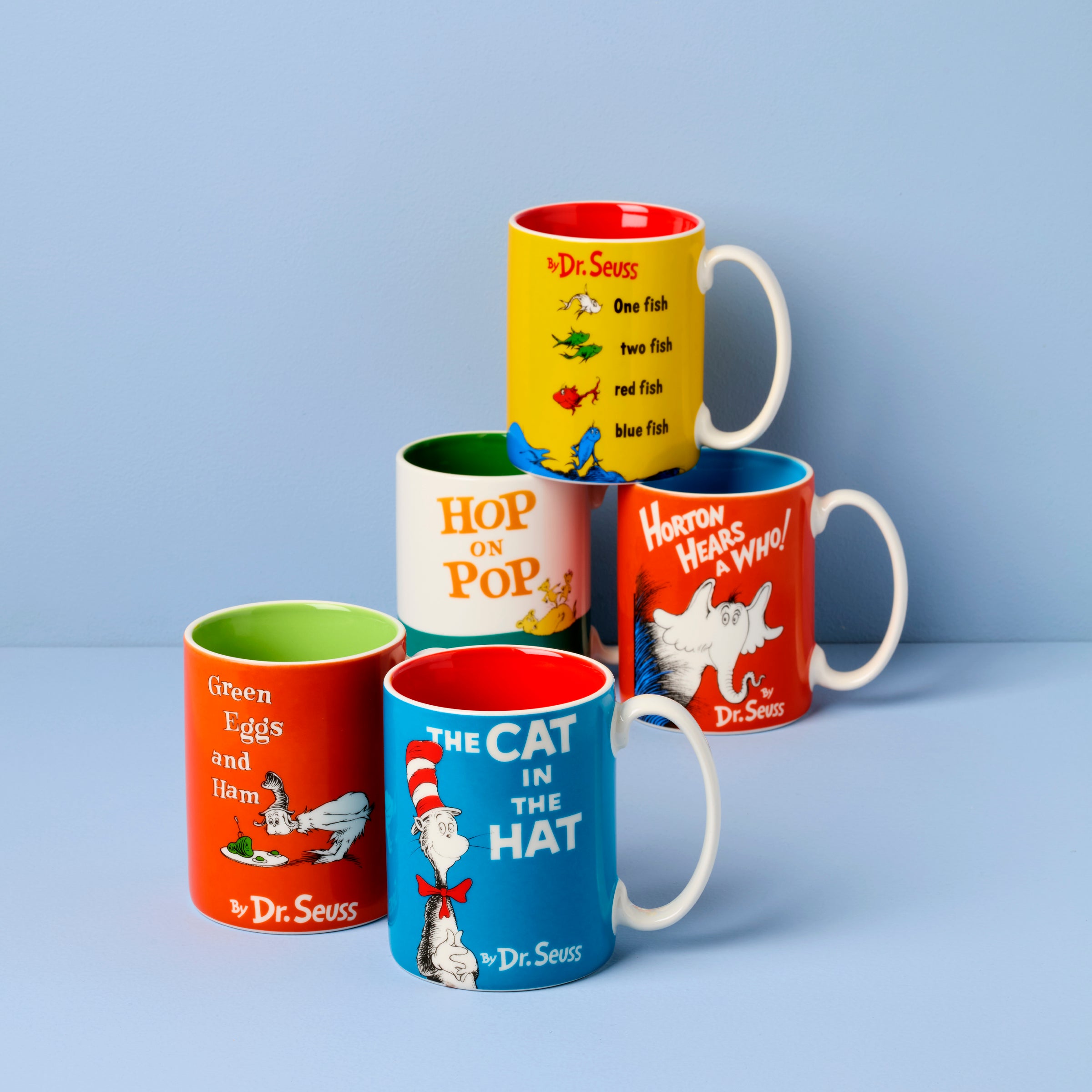 Dr. Seuss The Cat in The Hat Coffee Mug - 11oz Ceramic Cup with Handle, Fun Gift for Kids & Book Lovers - Perfect for Hot Cocoa, Tea, or Coffee at Home, Office, or School