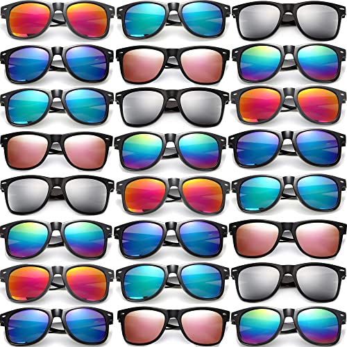 Black Frame+mix Mirror Lens 30 Pack