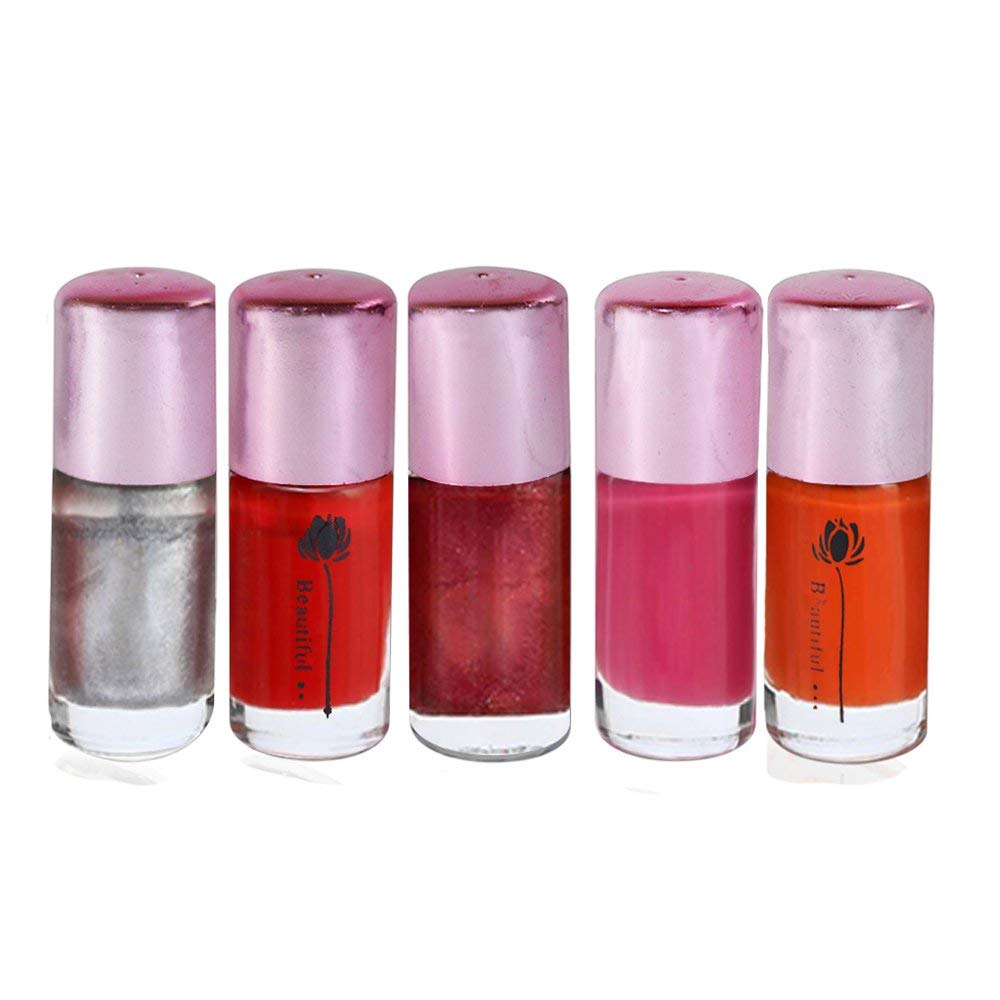 Adbeni 5-Piece Nail Polish Set - Long Lasting Gel Nail Polish Kit with Glossy Finish for Manicure & Pedicure | Perfect for Home Salon, Parties, and Gift Giving