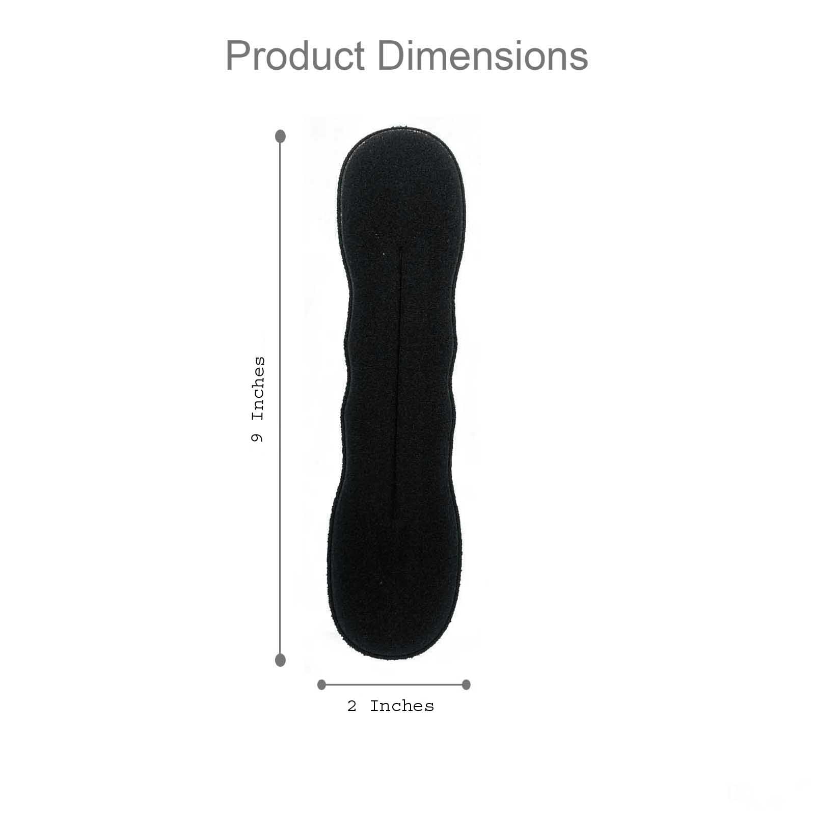 Natth Set of 5 Hair Bun Makers - Hair Styling Tools for Women & Girls (Black) | Perfect for Updos, Ponytails & Everyday Hairstyles