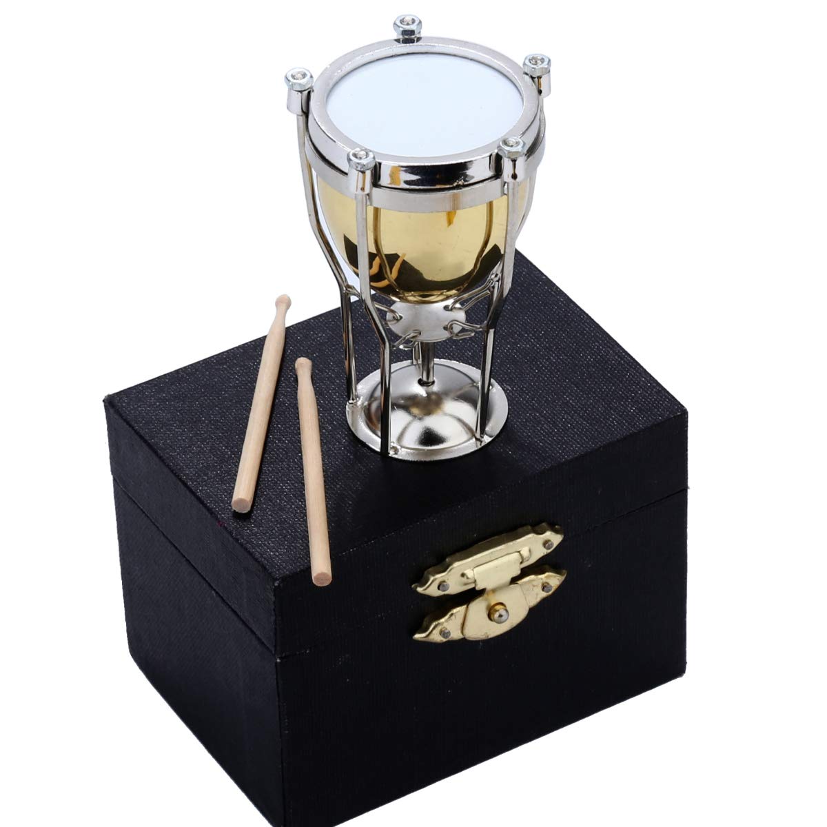 Miniature Brass Timpani with Stand & Case - 2.56