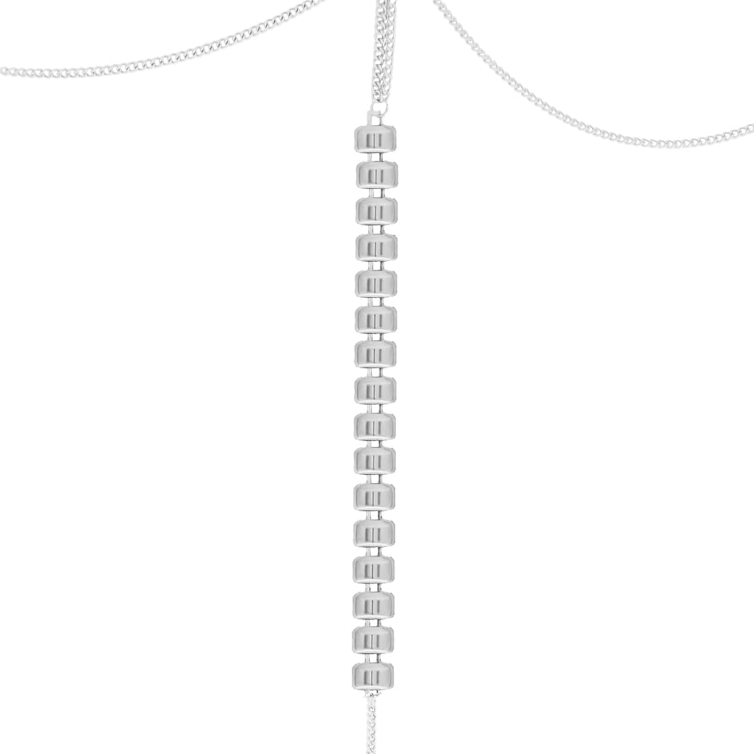 Sexy Silver Body Chain Jewelry for Women - Elegant Body Necklace for Parties, Beach & Date Night