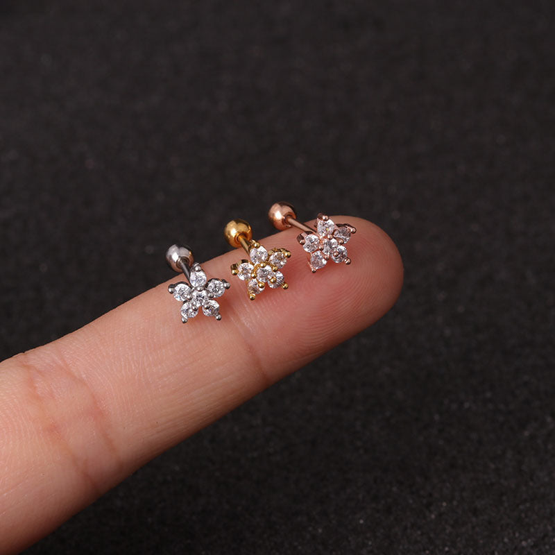 20G Lizard & Insect Conch Piercing Jewelry Set - Unique Body Jewelry for Cartilage & Ear Piercings - Perfect for Goth, Punk & Alternative Fashion Styles