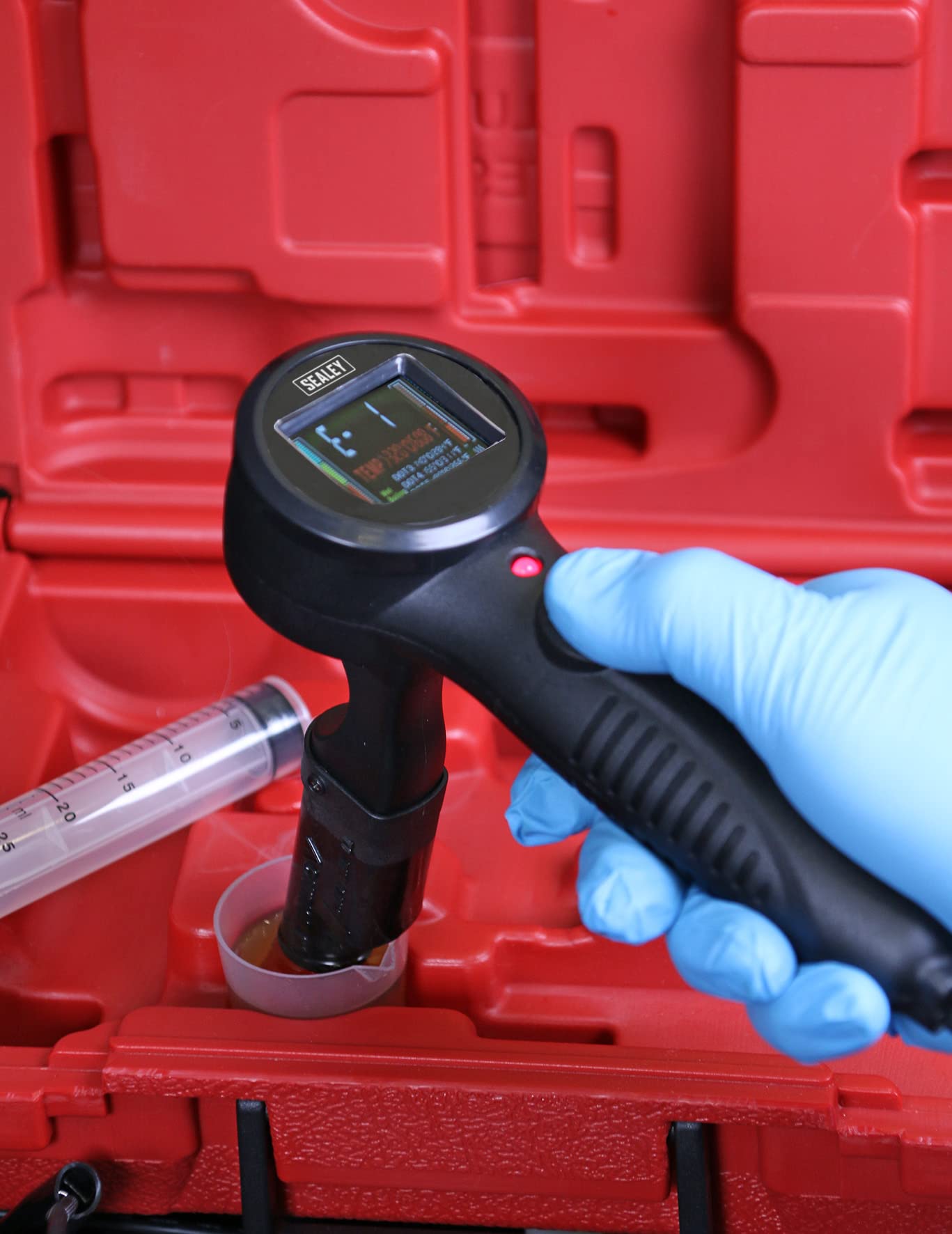 Sealey VS0275 Professional Brake Fluid Tester - Digital Boiling Point Test Kit for Cars, Trucks & Motorcycles | Accurate Hydraulic Fluid Analysis for Vehicle Maintenance & Safety Checks