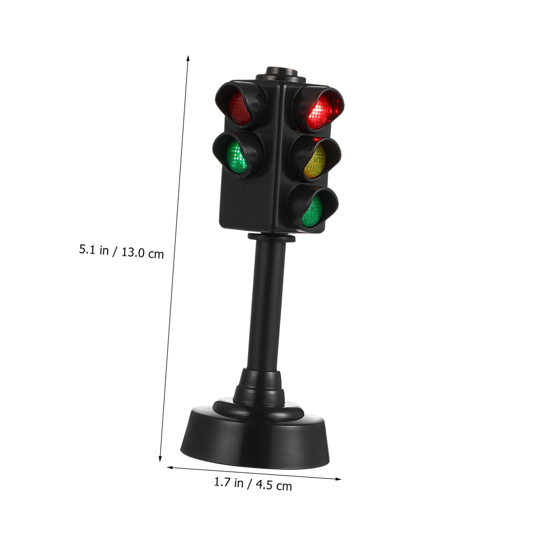 Kids Mini Traffic Toys Set - Mini Road Cones, Road Signs, Traffic Signal Light, Street Sign with Sound & Light, Plastic Educational Toys for Indoor & Outdoor Play