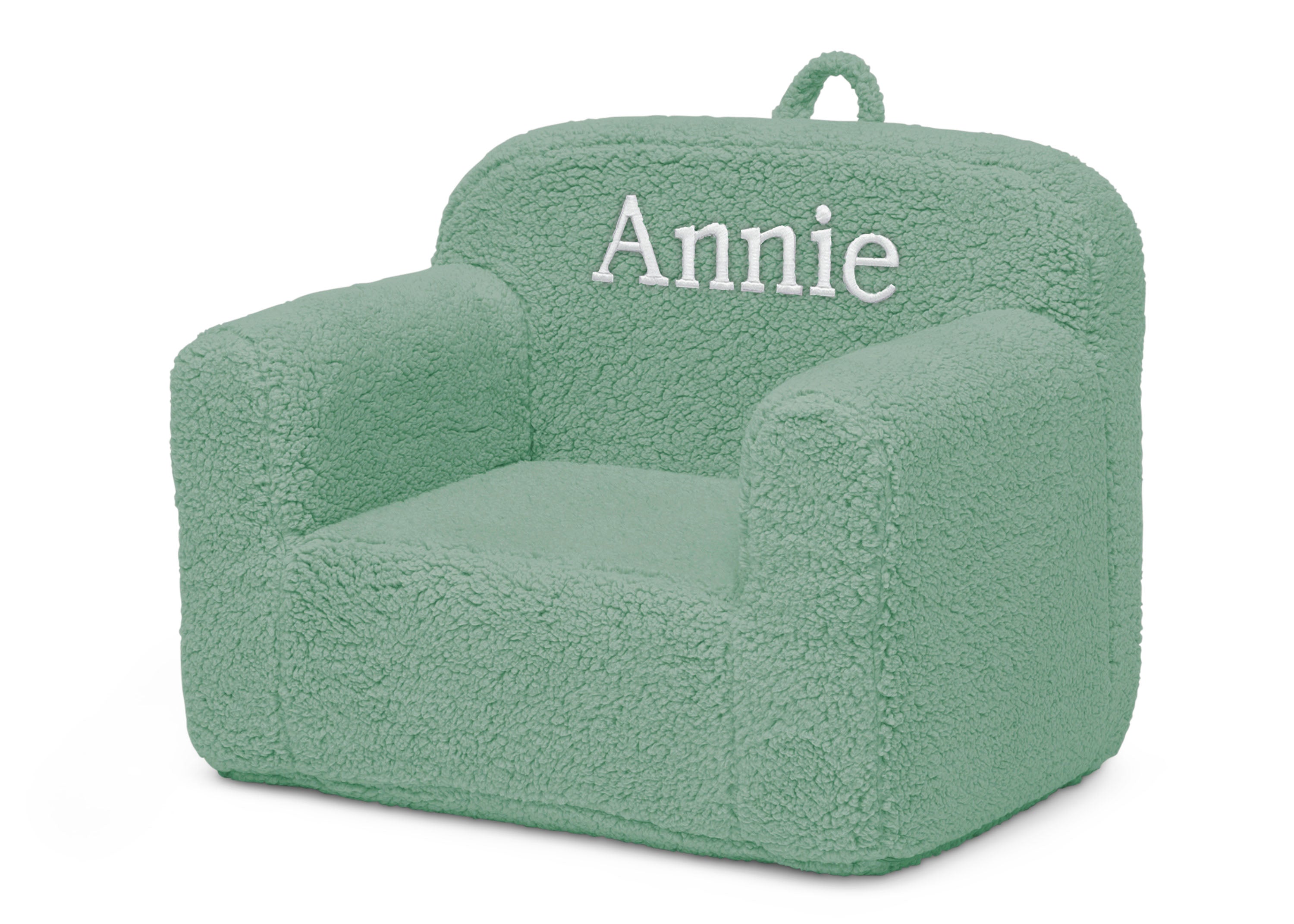 Personalized Cozee Sherpa Chair for Kids - Soft Plush Children's Reading Chair with Custom Name - Perfect for Bedroom, Playroom & Nursery Decor