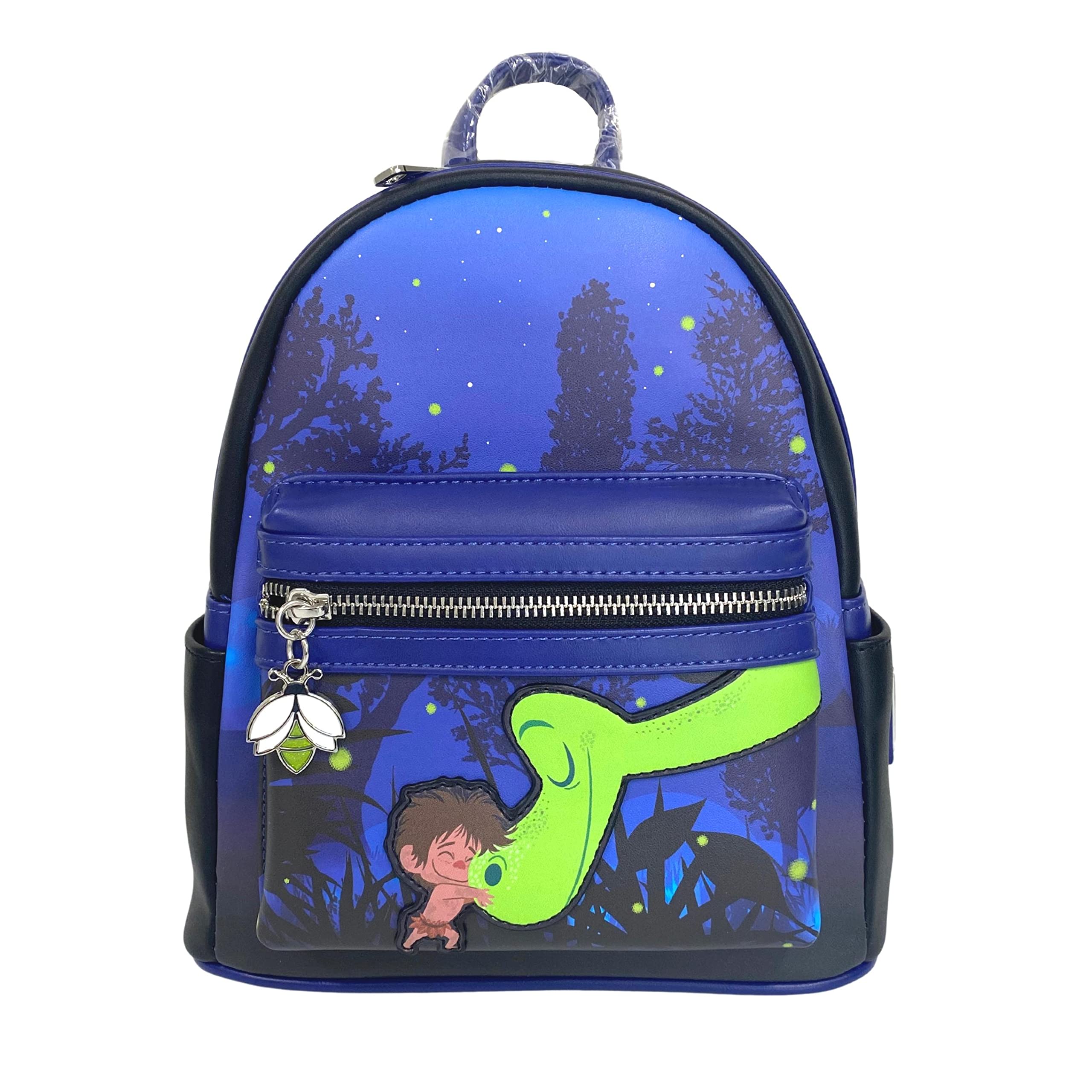 Exclusive Loungefly Good Dinosaur Best Friends Backpack - Adjustable Double Strap Shoulder Bag for Women & Teens, Perfect for School, Travel, and Disney Theme Park Visits