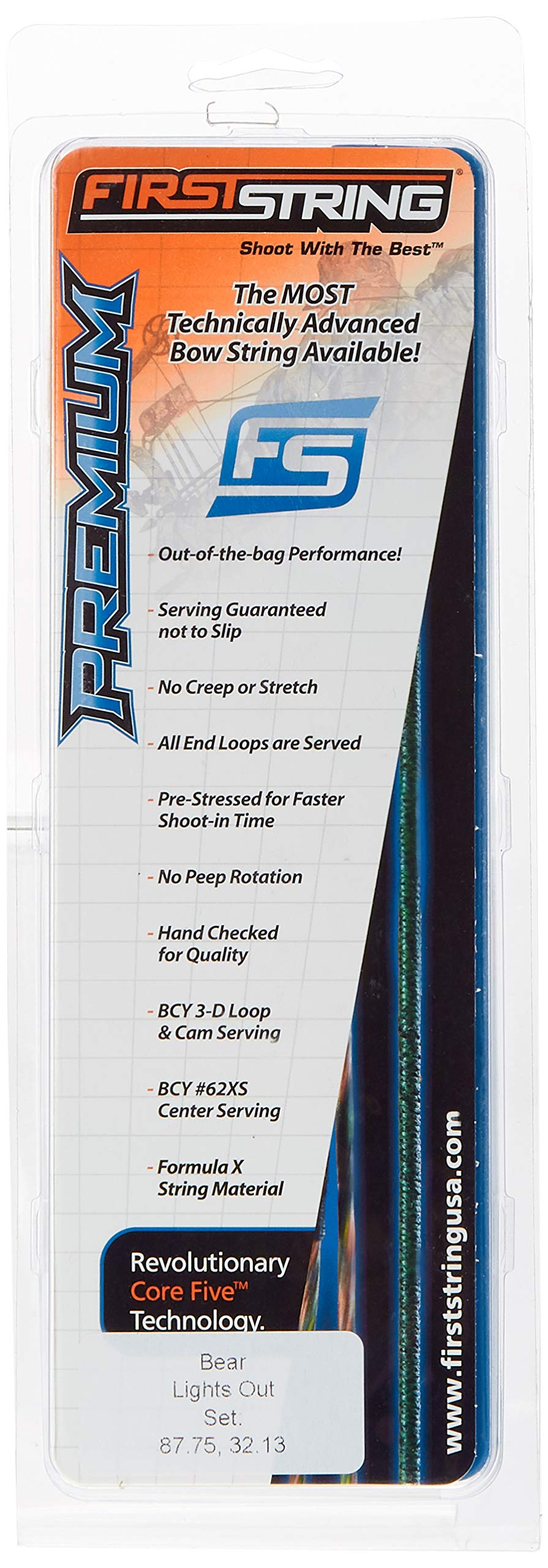 Bear String Kits FSP 24st Lights Out Green/Bronze - Perfect for Hunting, Camping, and Outdoor Survival Gear