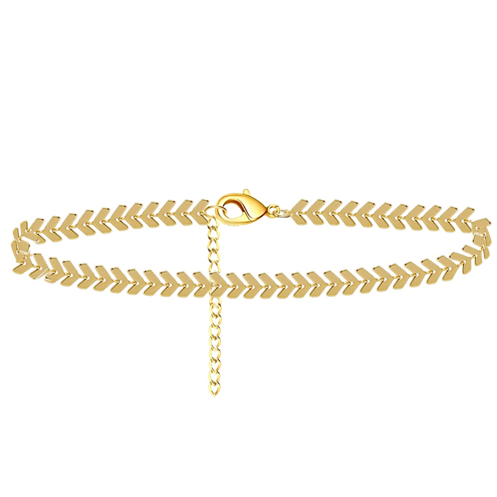 Golden Beach Anklet Bracelet for Women - Adjustable Boho Ankle Jewelry - Perfect for Summer, Vacations & Beach Parties - Ideal Gift for Her