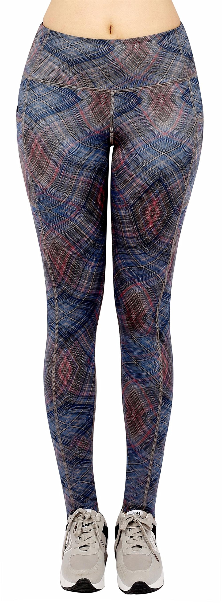 Munvot Women's High Waisted Yoga Pants with Side Pockets - Workout Leggings for Gym, Running & Yoga - Stretchy Tights Fits 5.5