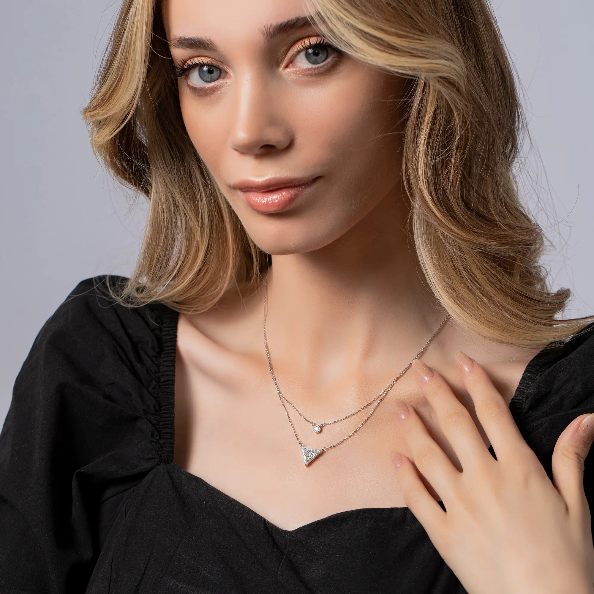 Elegant Dainty Silver Necklace for Women - Minimalist Delicate Chain Jewelry Gift for Her - Perfect for Everyday Wear, Date Nights & Special Occasions