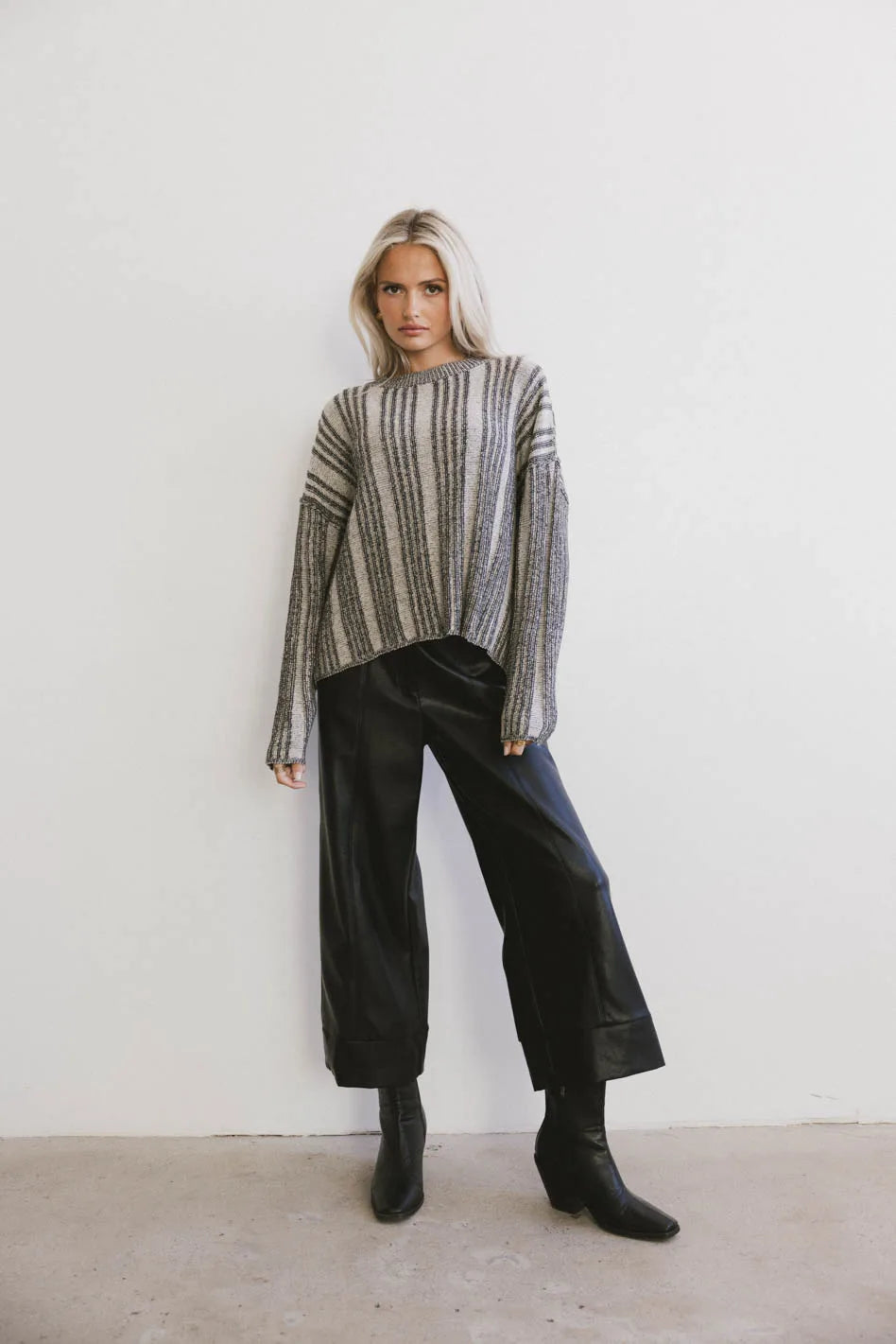 Jasia Knit Sweater Women's Cozy Cable Pullover - Final Sale | Perfect for Fall Winter Fashion, Office Wear & Casual Outfits