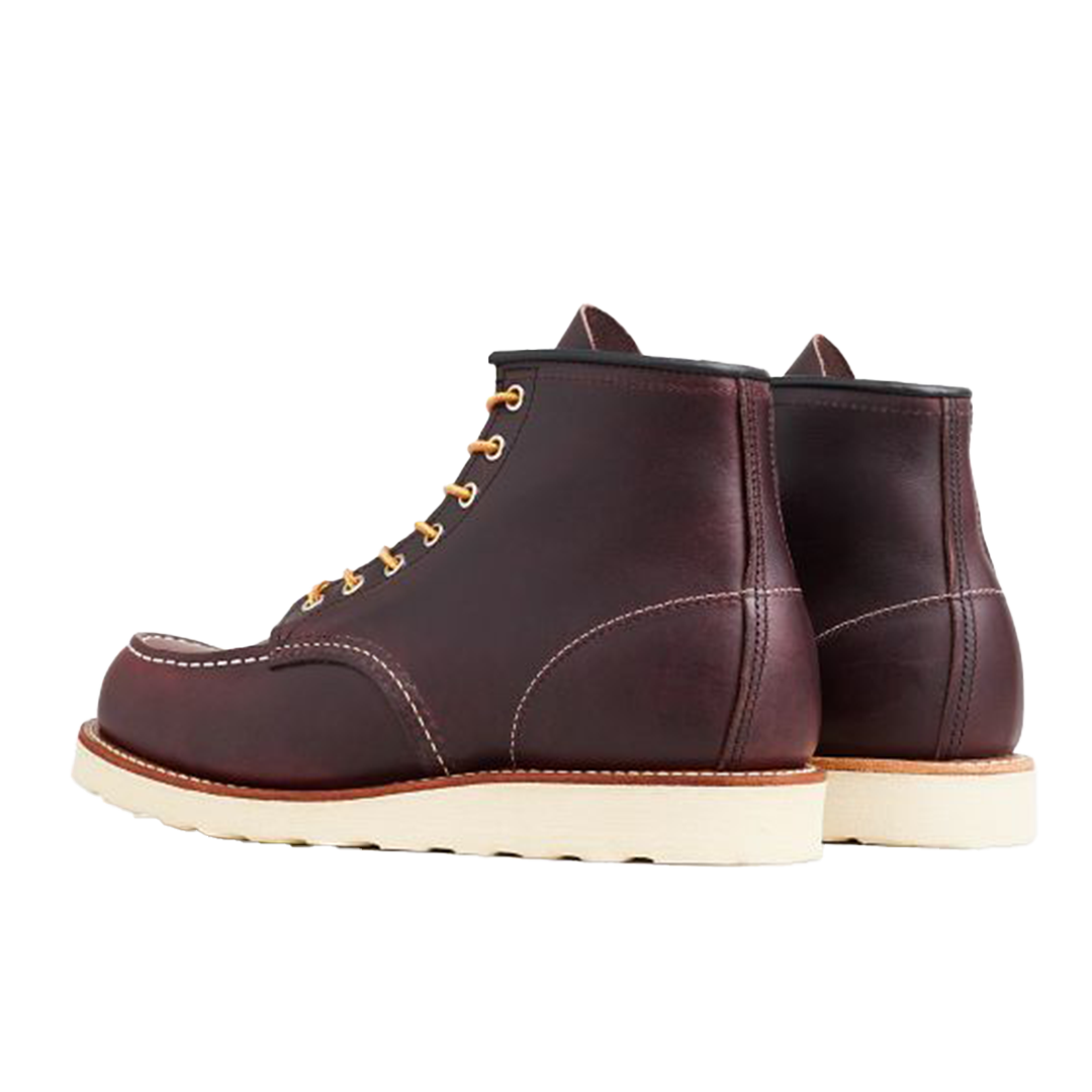 6 Inch MOC 8847 Black Cherry Work Boots for Men - Durable Safety Shoes for Construction, Hiking & Outdoor Work