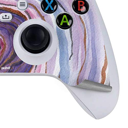 Skinit Custom Gaming Skin Decal for Xbox Series S Bundle - Lilac Watercolor Geode Design | Protective Vinyl Cover for Console & Controller | Perfect for Gaming Setups & Gift Giving