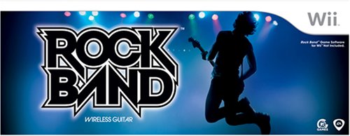 Renewed Wii Rock Band Wireless Guitar Controller - Compatible with Wii Rock Band Games | Perfect for Gaming Parties & Music Lovers