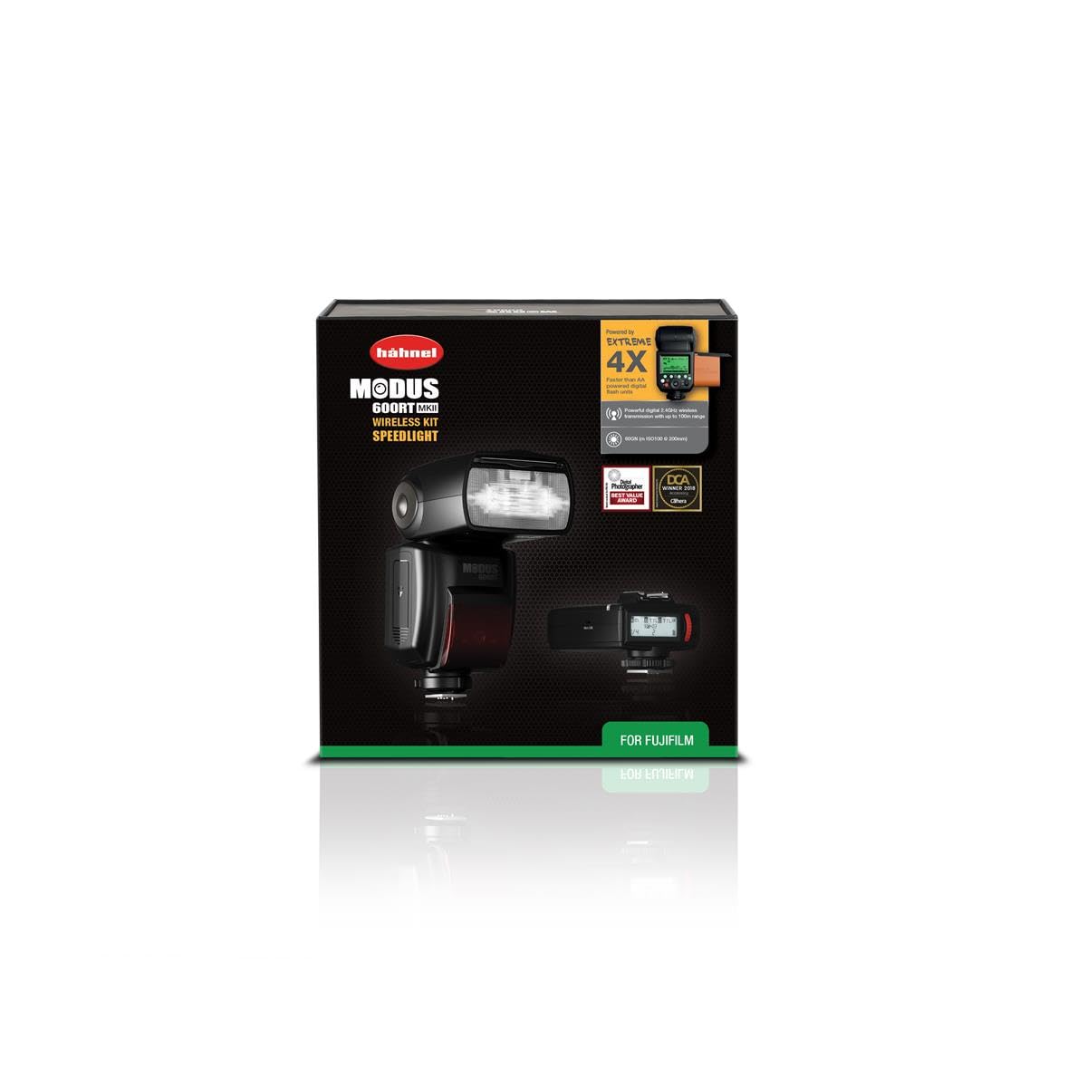Hähnel MODUS 600RT MK II Wireless Flash Kit for Fuji Cameras - TTL, Manual & Multi Modes - 2.4GHz Built-in Receiver/Transmitter - Quick-lock Hot Shoe - Perfect for Portrait, Wedding & Studio Photography