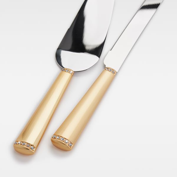Personalized Princess Gold Tone Cake Server Set - Free Customization | Elegant Wedding, Birthday & Anniversary Gift for Women | Perfect for Special Occasions & Cake Cutting Ceremonies