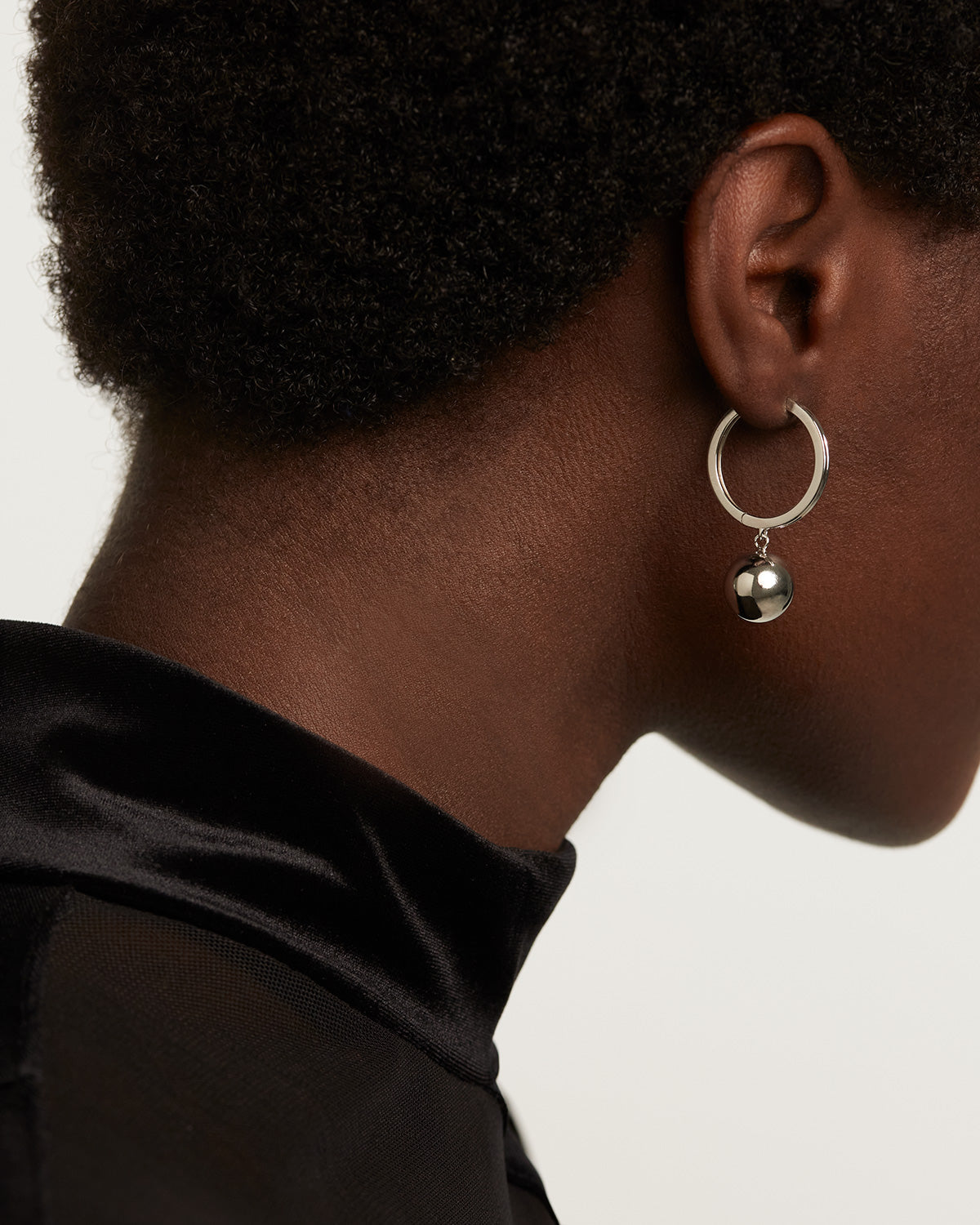 GRID 4 Space Age Silver Earrings - Modern Geometric Hoop Earrings for Women - Perfect for Everyday Wear, Office & Special Occasions