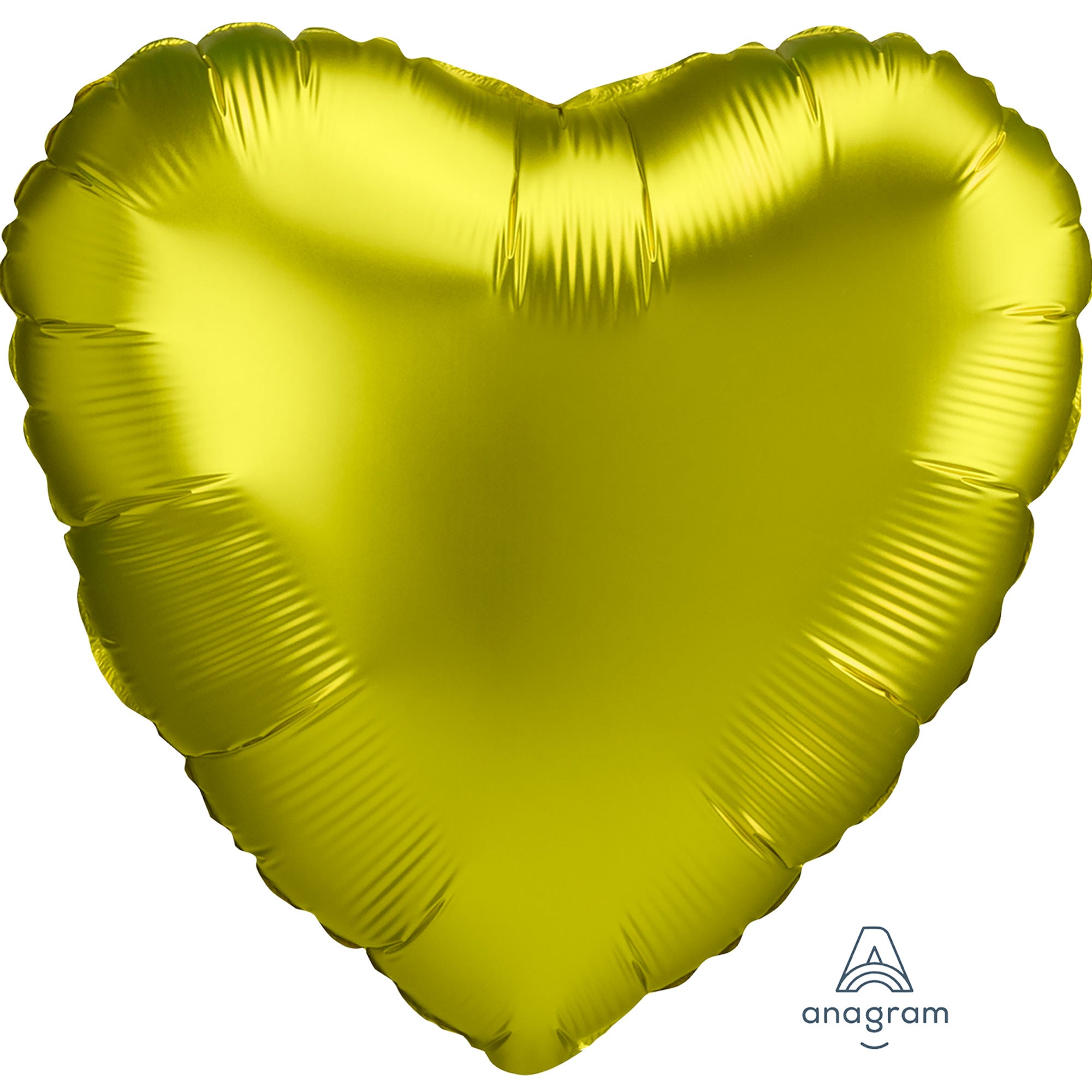 45cm Standard HX Satin Luxe Lemon Heart Balloon - Premium Party Decor for Birthdays, Weddings & Baby Showers
