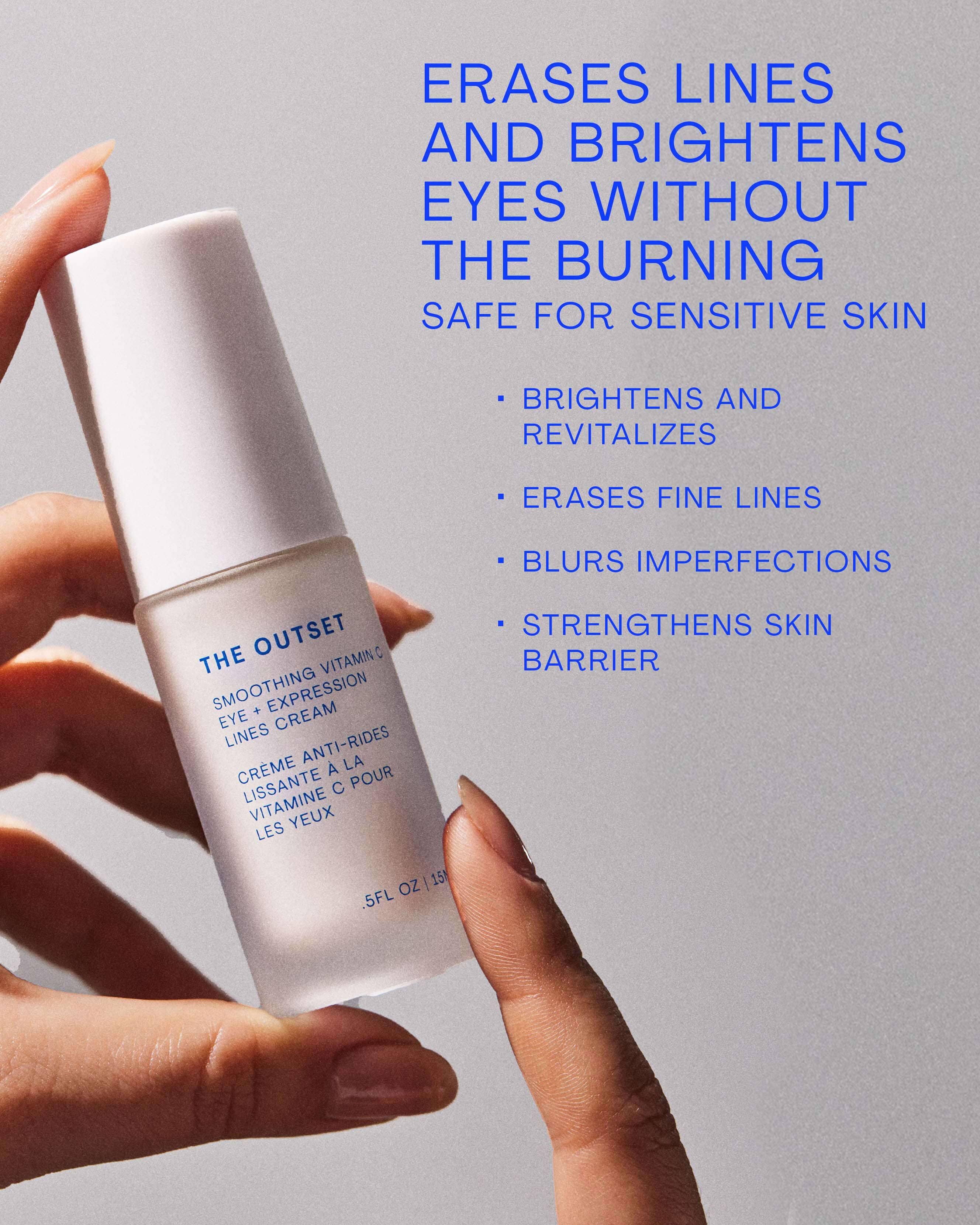 Best Vitamin C Eye Cream for Wrinkles & Fine Lines - Brightening & Anti-Aging Treatment for Dark Circles & Puffiness - Day & Night Use for Sensitive Skin