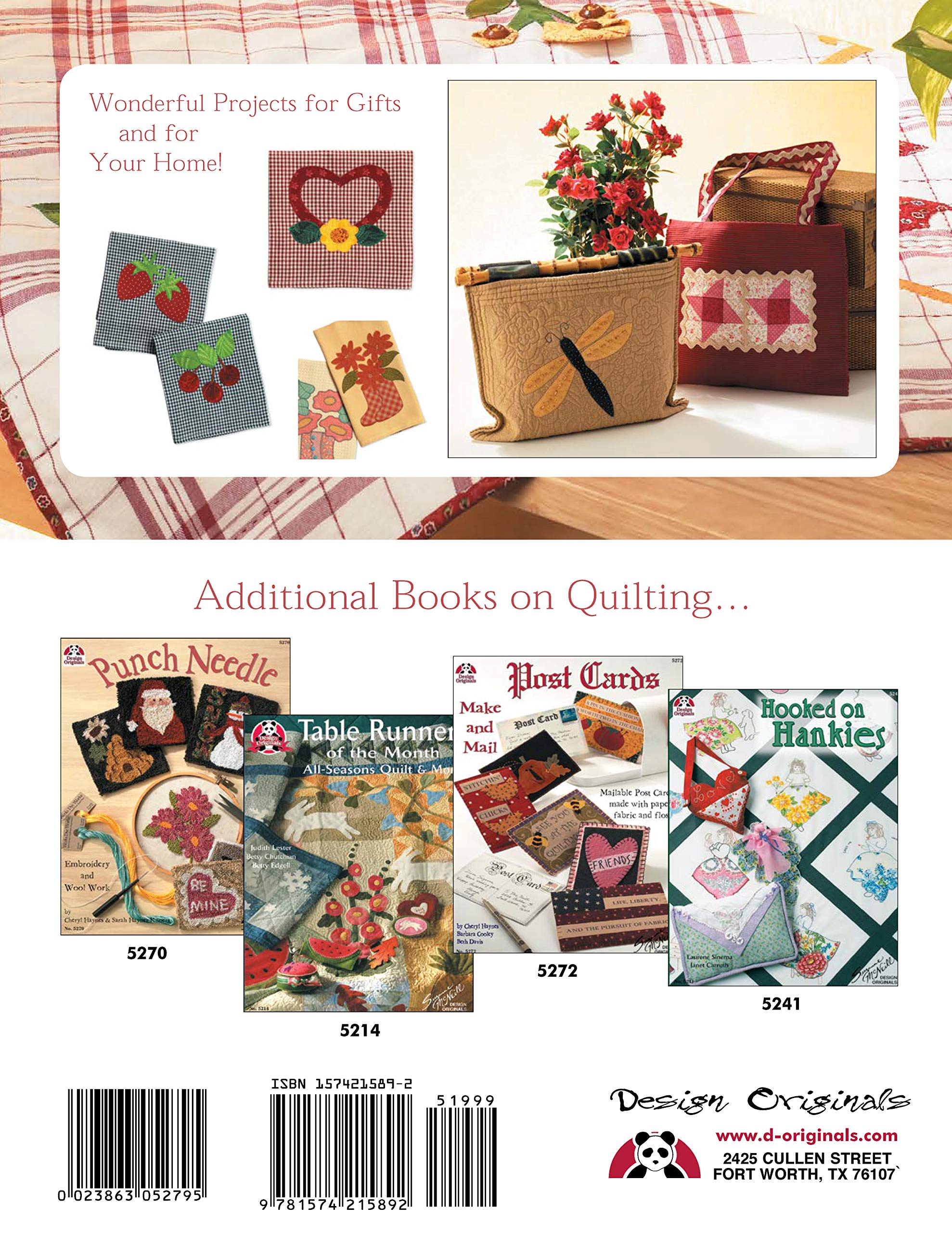 Stitchin' for the Kitchen: Tea Towels, Applique & More! (Design Originals) - Traditional, Seasonal & Fun Embroidery Designs for Home Decor, Tote Bags, Wall Hangings & Tablecloths | Perfect for DIY Projects, Gift Ideas & Farmhouse Style Decor