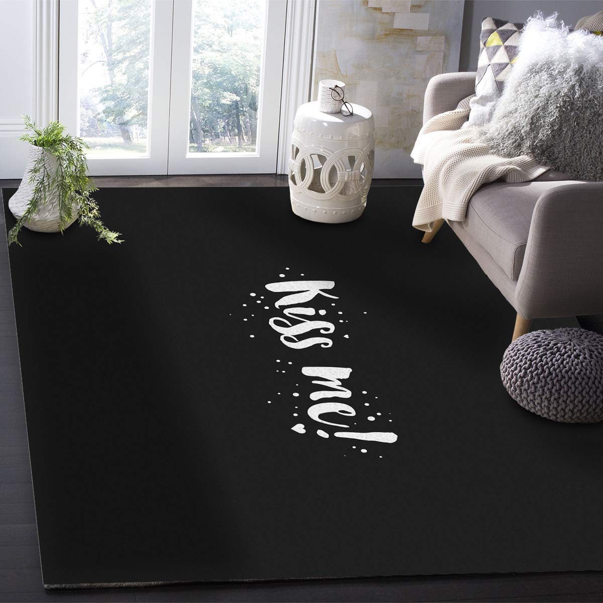 Queen Size Non-Slip Rug Pad 4' x 6' - Felt Protective Underlay for Hardwood Floors & All Floor Types | Safe for Pets & Kids | Perfect for Living Room, Bedroom, Dining Area