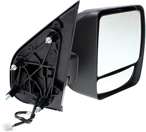 Garage-Pro Power Non-Heated Mirrors for Nissan NV2500 NV3500 NV1500 (2012-2021) - Driver & Passenger Side Manual Fold with Spotter Glass, Textured Finish - Perfect for Commercial Vans & Fleet Vehicles