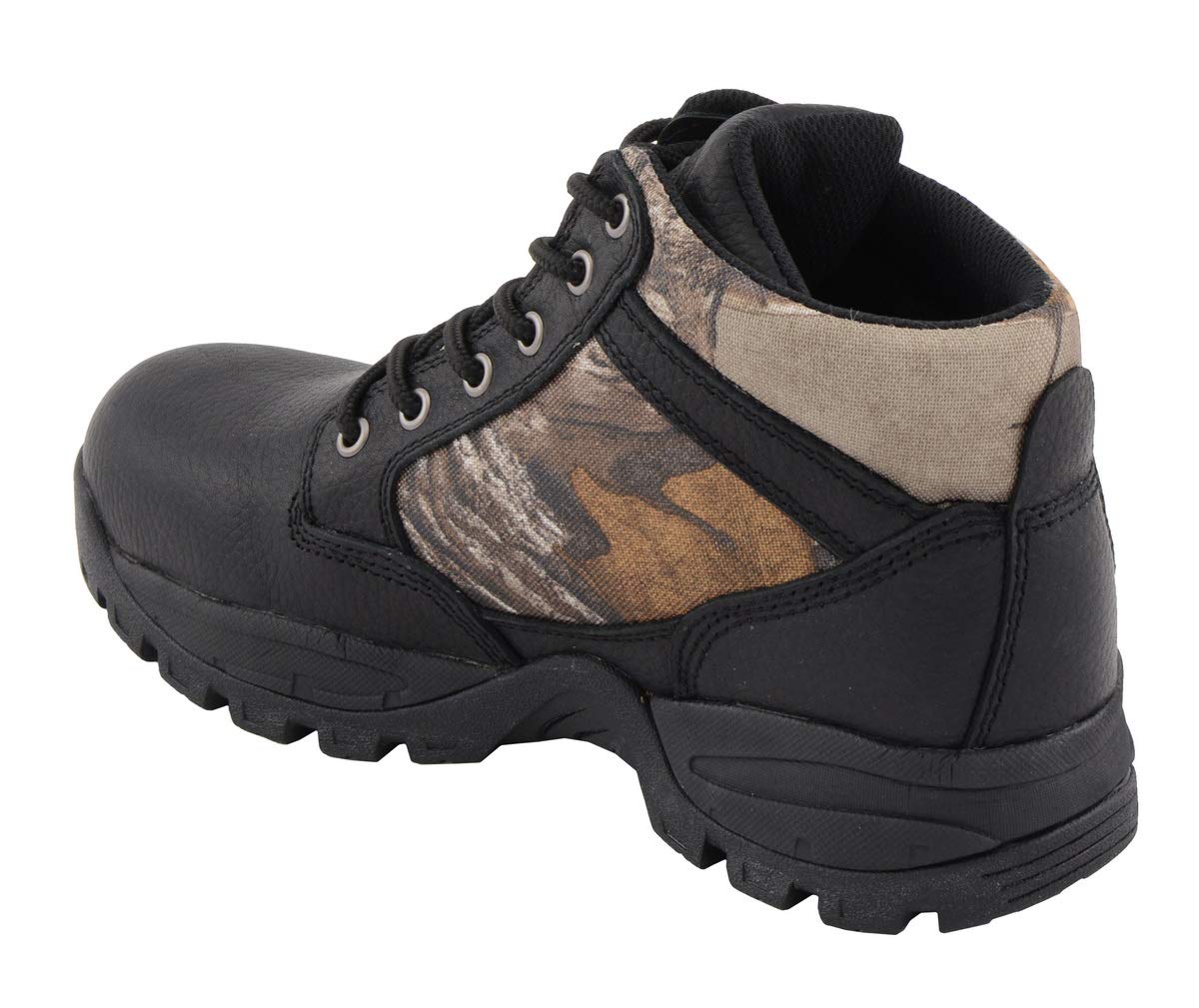 Milwaukee Leather MBM9145 Men's Waterproof Hiking Boots - Mossy Oak Camo Print for Outdoor Adventures & Hunting
